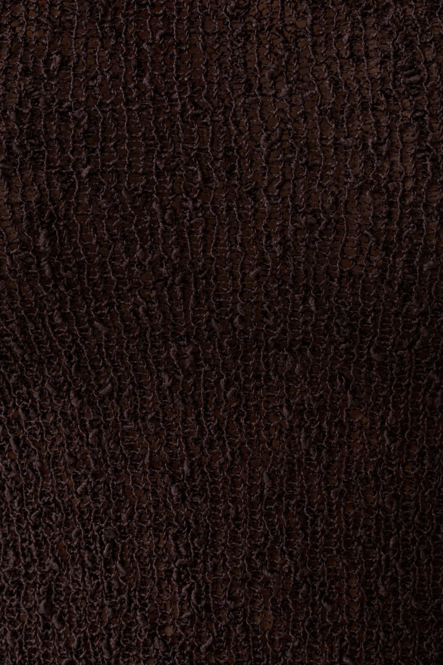 Mattais Boucle Knit Top - Dark Chocolate - Image 9