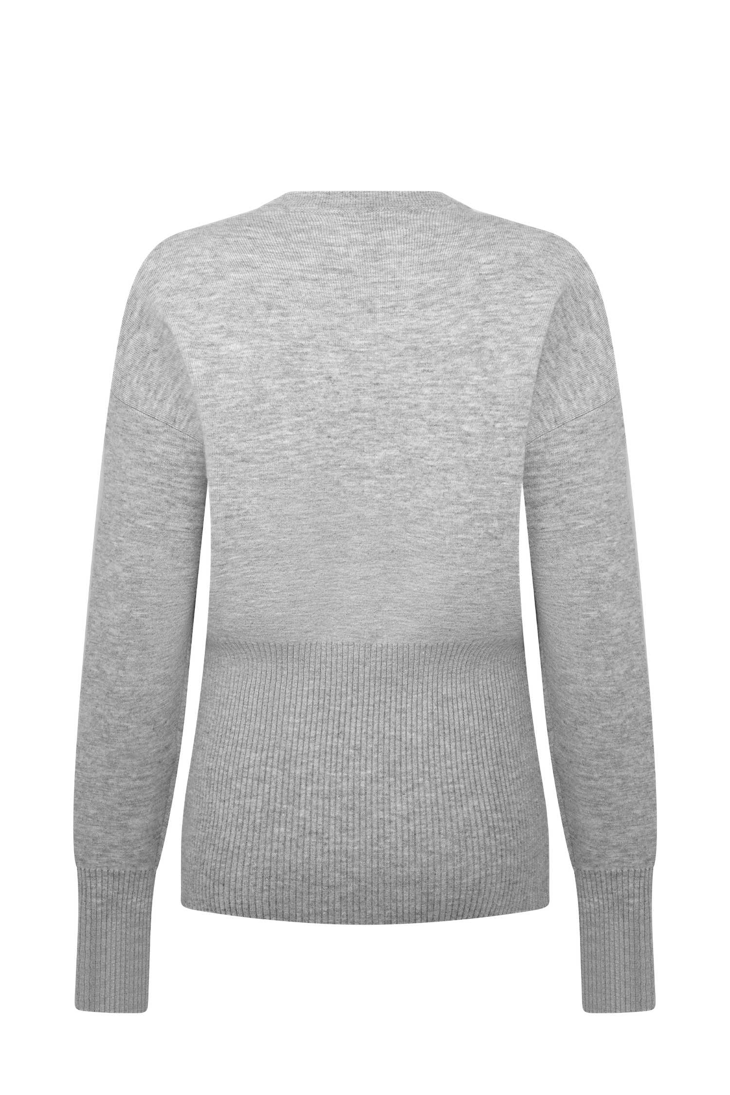 Alexia Buttoned Oversized Cardigan - Grey Marle - Image 8