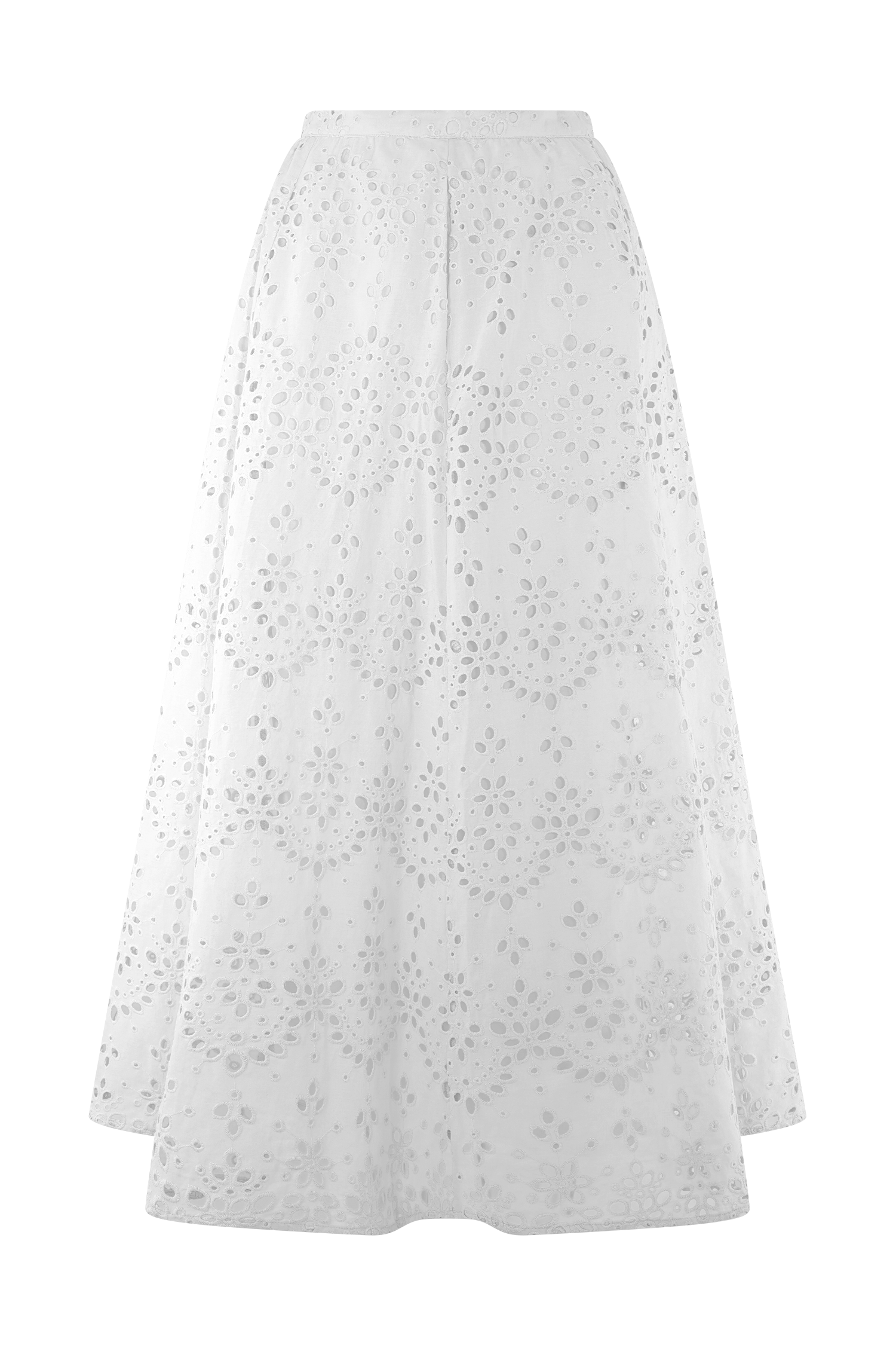 Arla Broderie Midi Skirt - White - Image 6