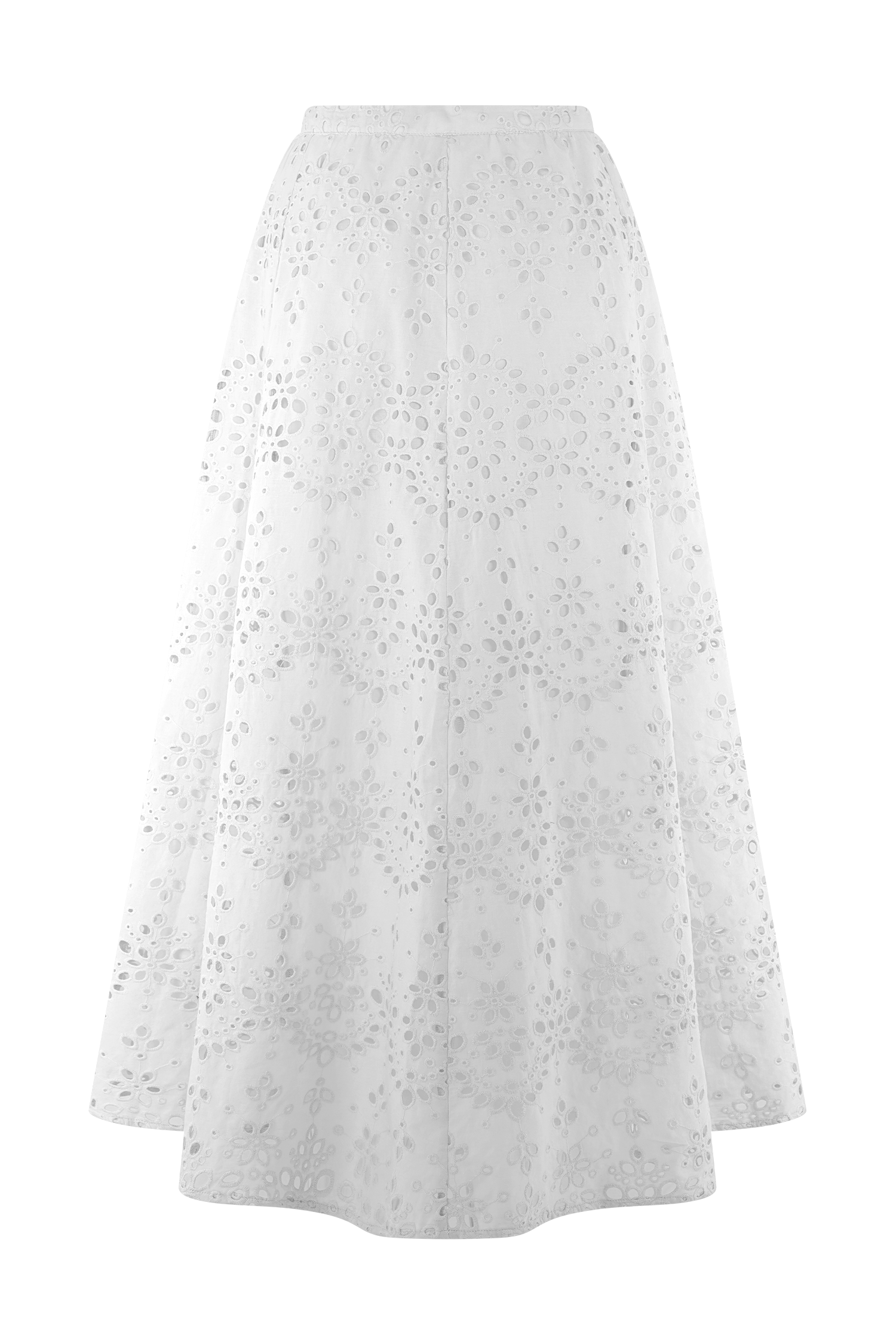 Arla Broderie Midi Skirt - White - Image 7