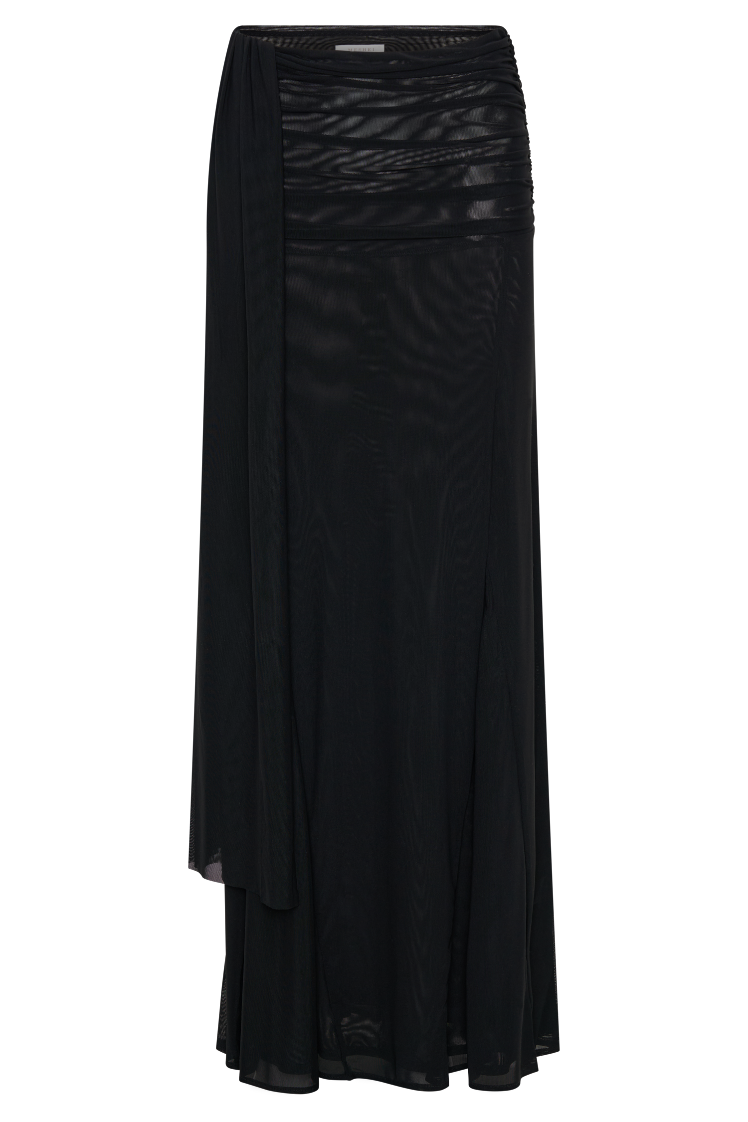 Arna Mesh Maxi Skirt - Black - Image 7