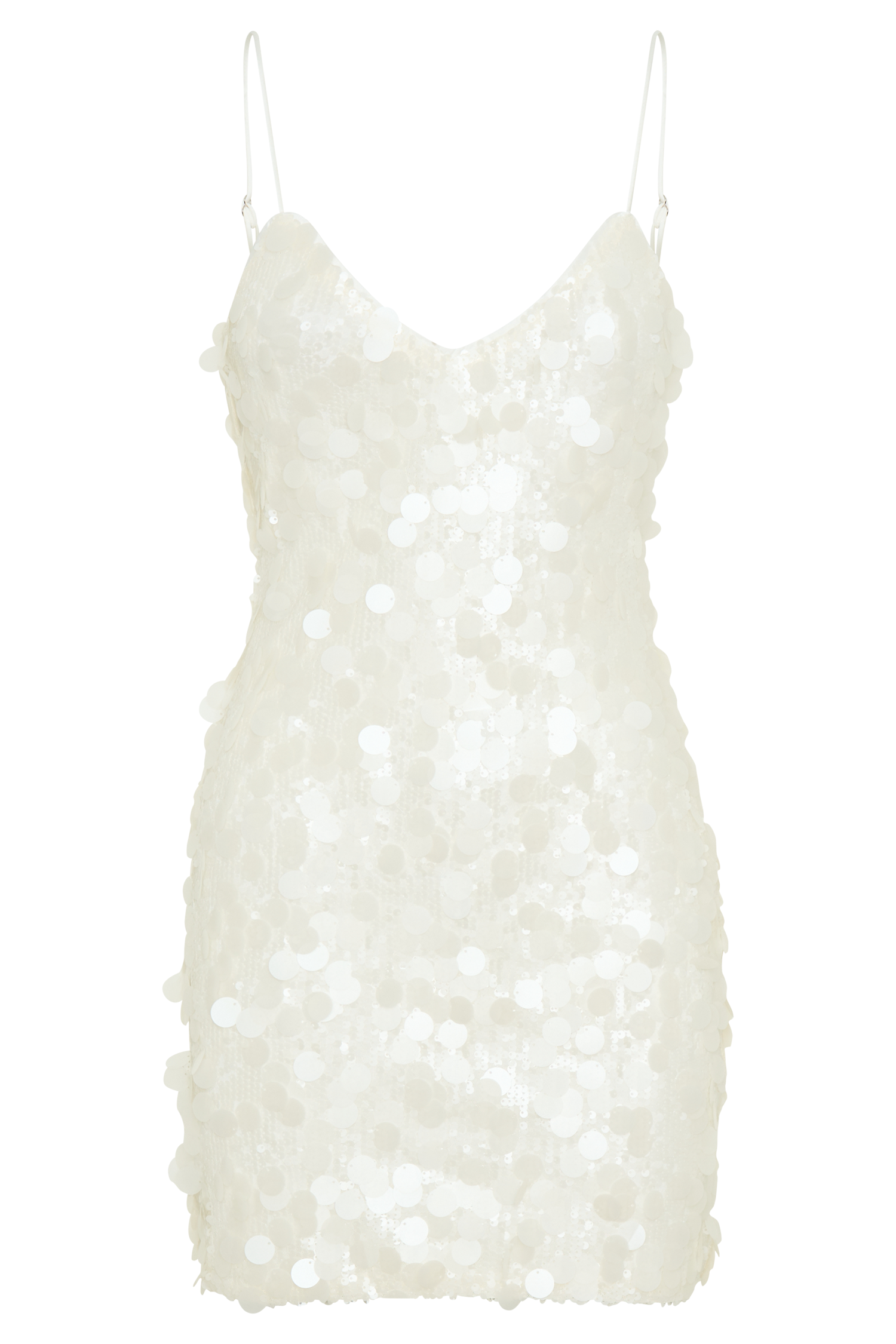 Romilly Sequin Mini Dress - Ivory - Image 10