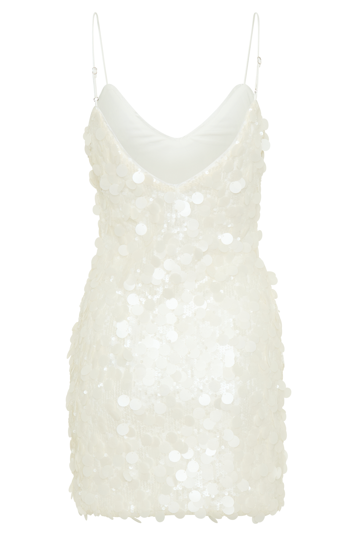 Romilly Sequin Mini Dress - Ivory - Image 9