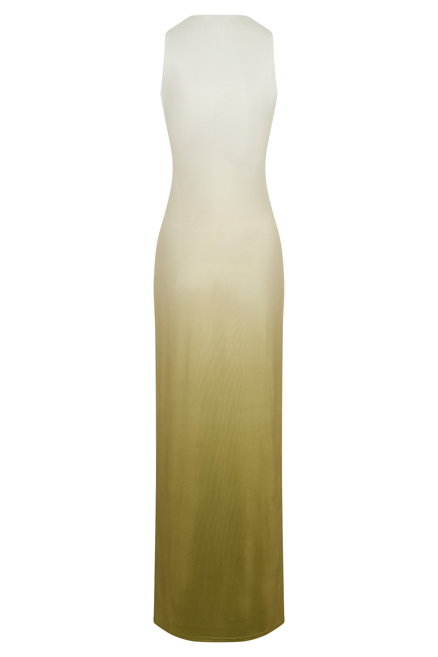 Stella Draped Slinky Maxi Dress - Ombre Vintage Olive - Image 7