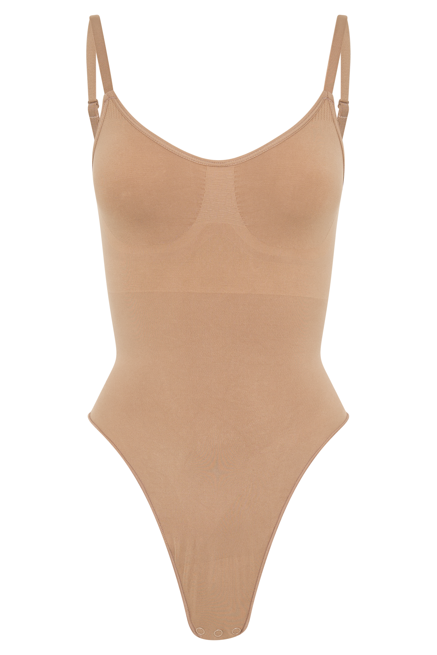 Alyssa Backless Shapewear Bodysuit - Latte - Image 7