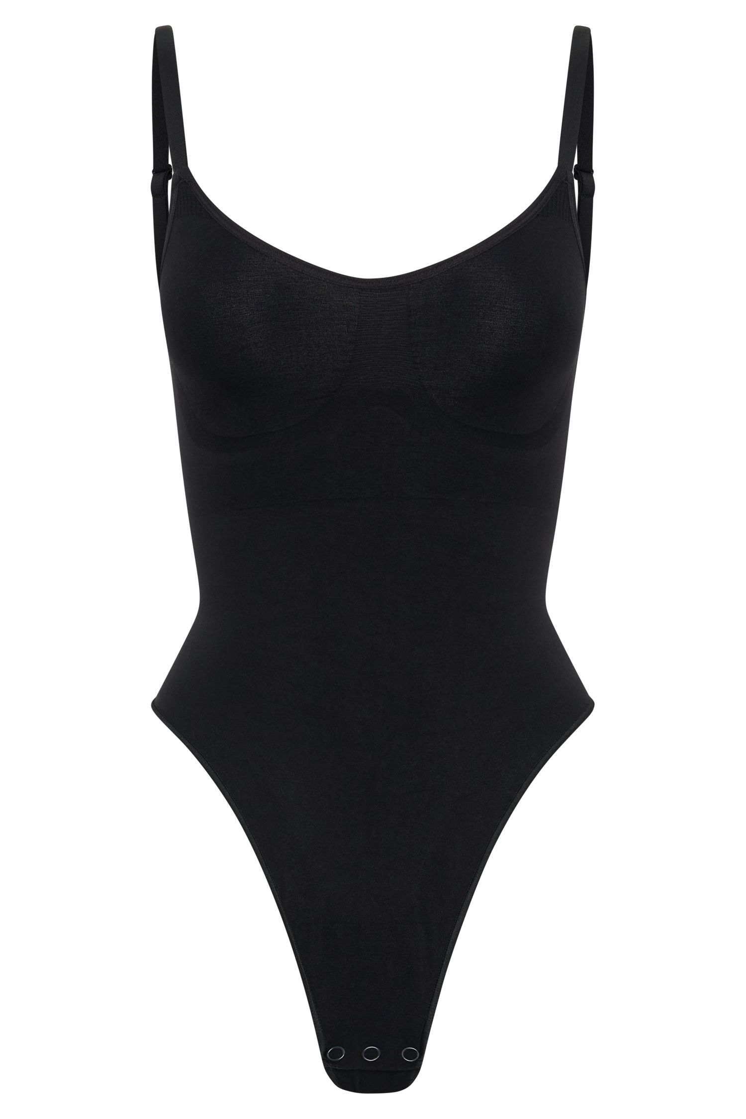 Alyssa Backless Shapewear Bodysuit - Black - Image 11
