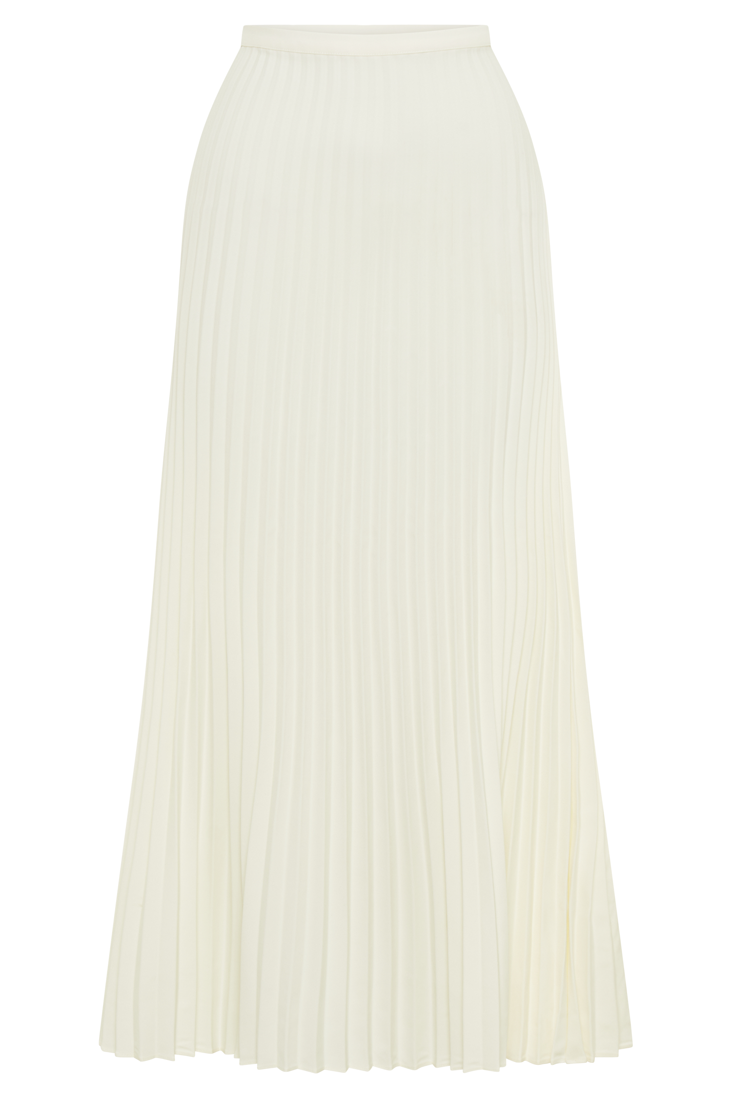 Twyla Pleated Suiting Maxi Skirt - Ivory - Image 8