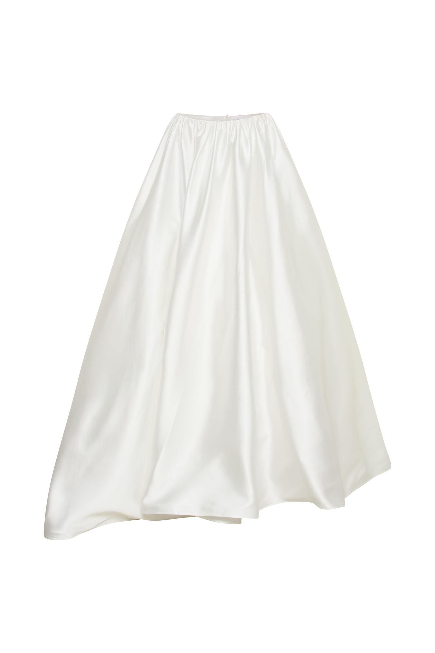 Kelsey Satin Maxi Skirt - White - Image 14
