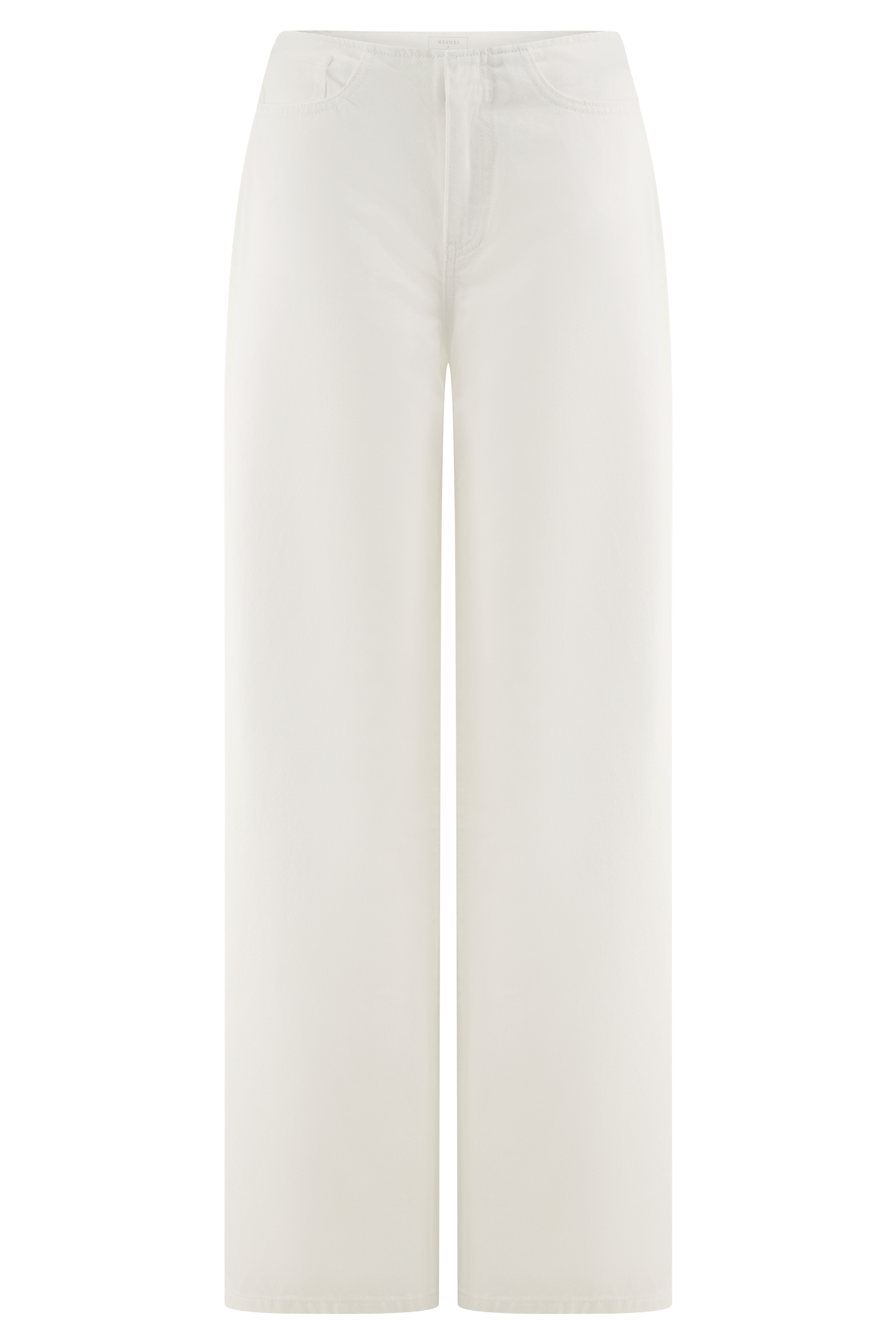 Caitlin Mid Rise Denim Jeans - White - Image 14
