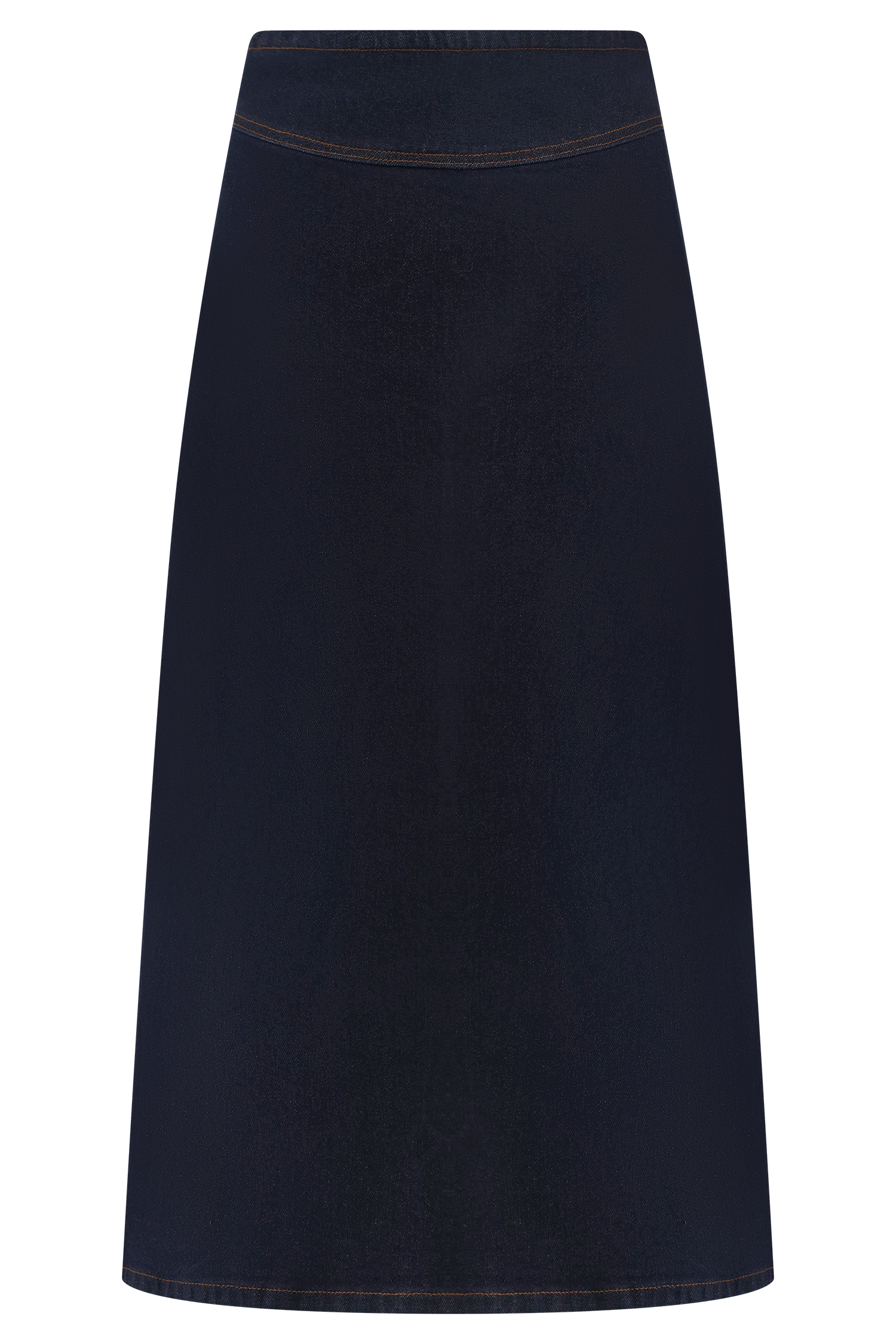Cecilia Denim A-Line Midi Skirt - Indigo Blue - Image 7