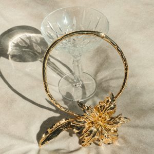 Allona Floral Choker - Gold