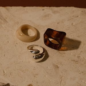 Romeo 3 Stack Ring Set - Silver