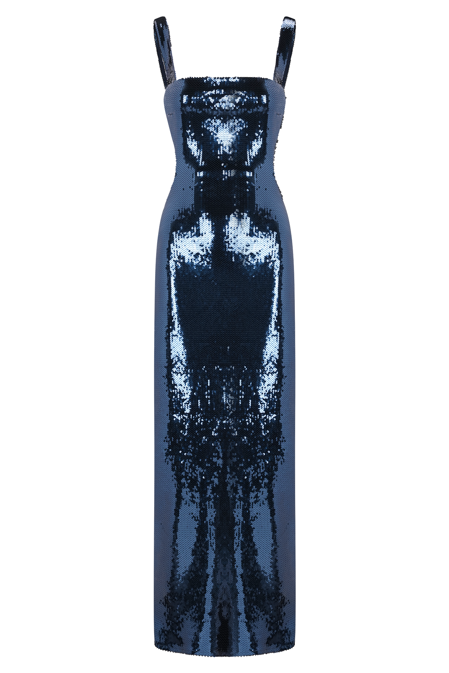 Adoria Sequin Cut Out Maxi Dress - Navy - Image 12