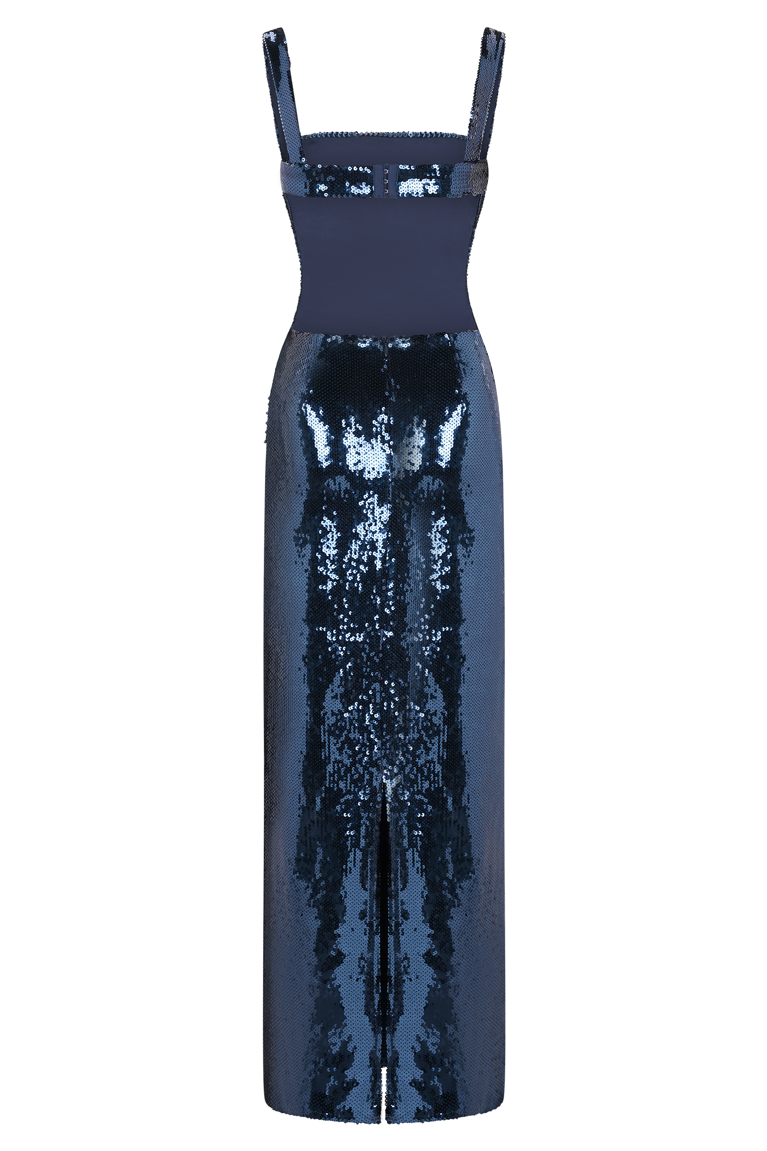 Adoria Sequin Cut Out Maxi Dress - Navy - Image 11