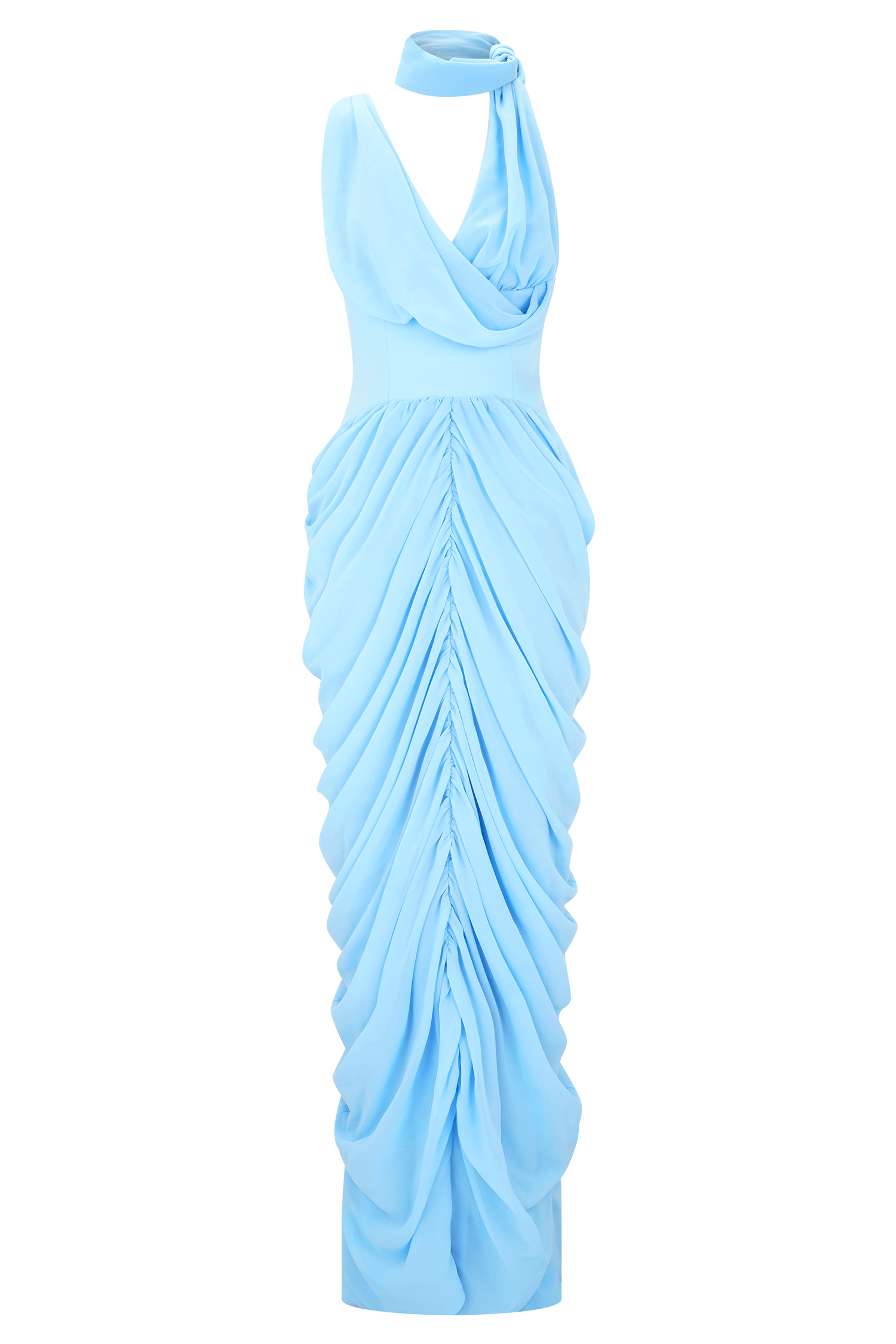 Alex Chiffon Maxi Dress - Blue - Image 9
