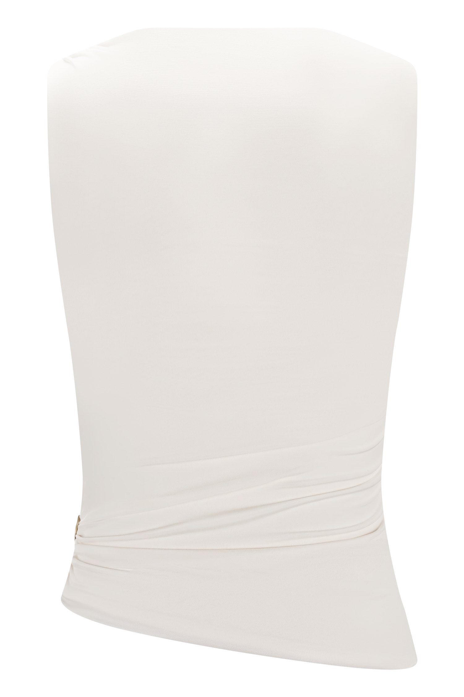 Amia Slinky Sleeveless Top With Hardware - Ivory - Image 8