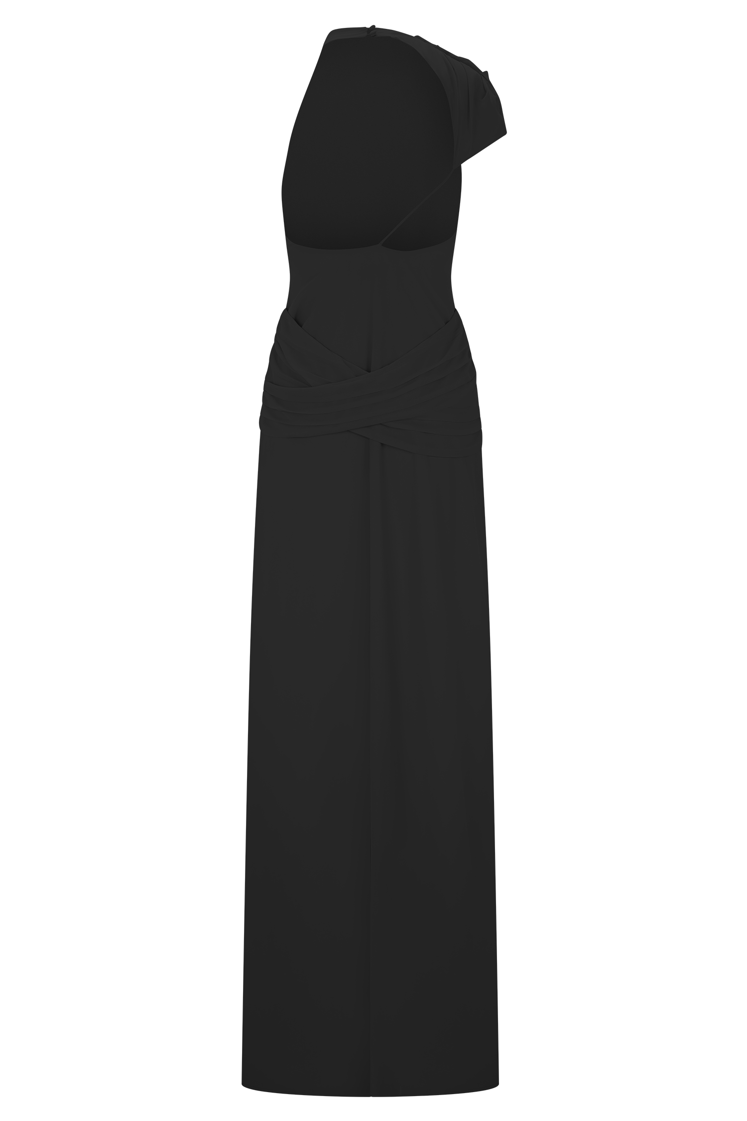Analia Chiffon Maxi Dress - Black - Image 7