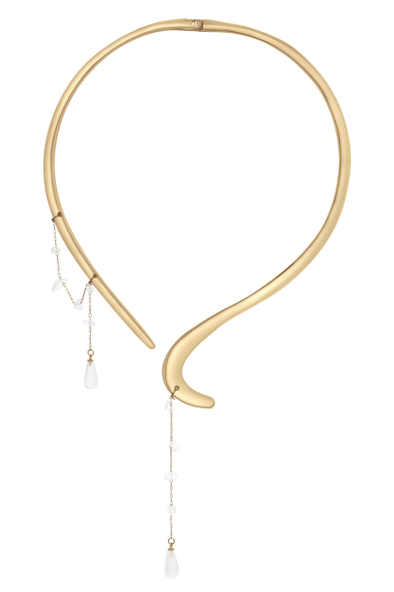 Azura Teardrop Necklace - Gold - Image 4