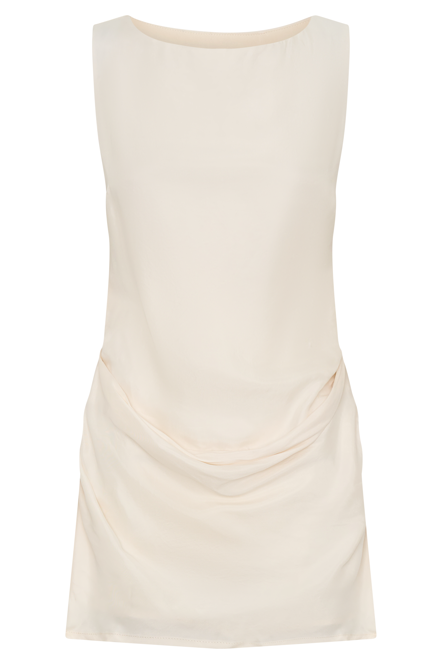 Bexley Draped Mini Dress - Ivory - Image 9