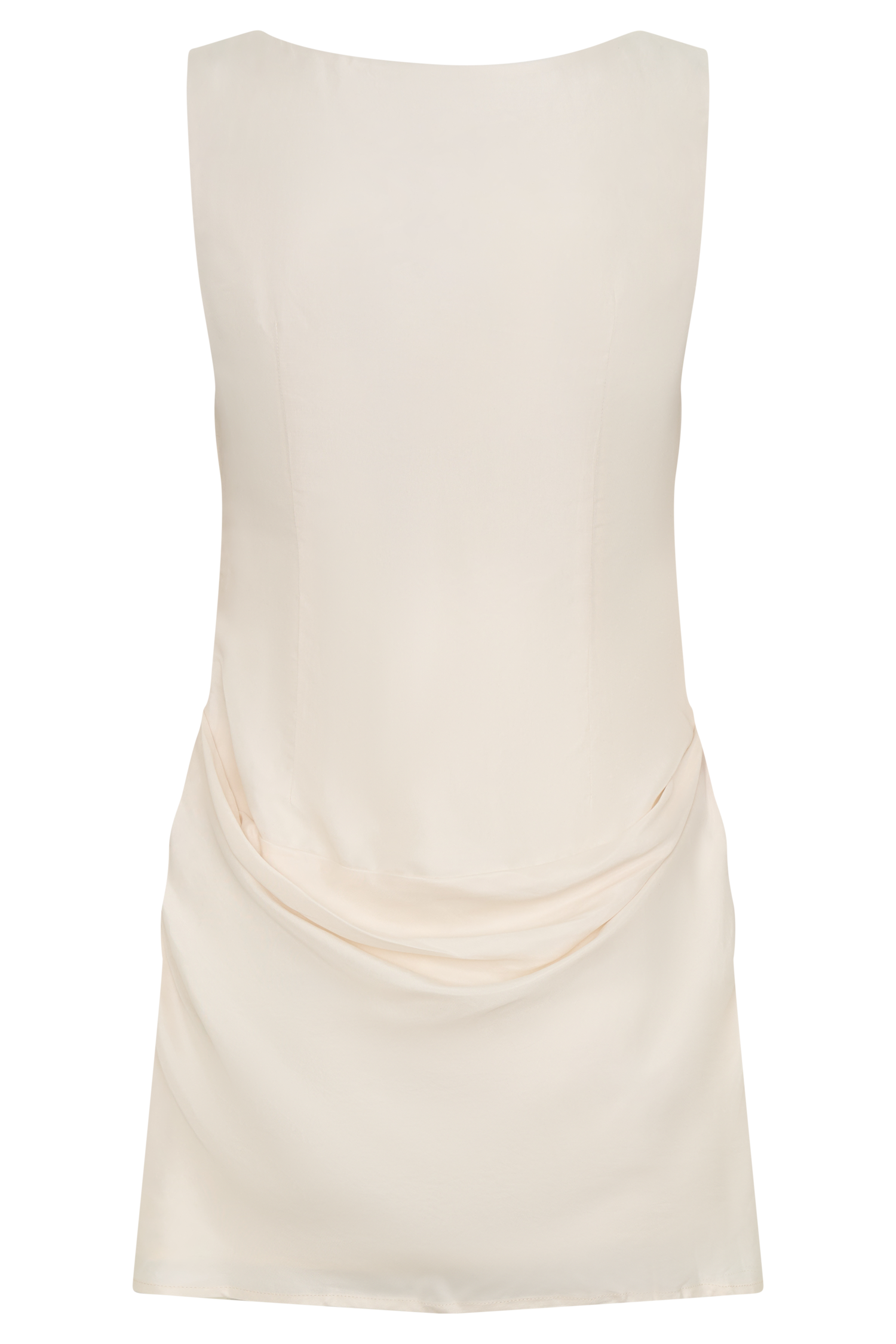 Bexley Draped Mini Dress - Ivory - Image 8