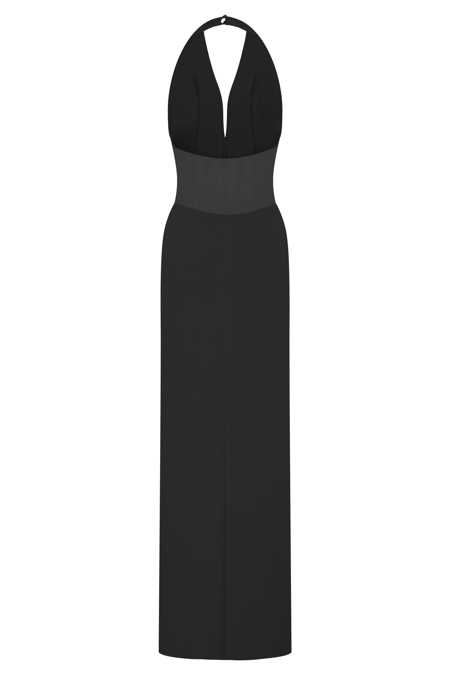 Bonnie Slinky And Lace Maxi Dress - Black - Image 6