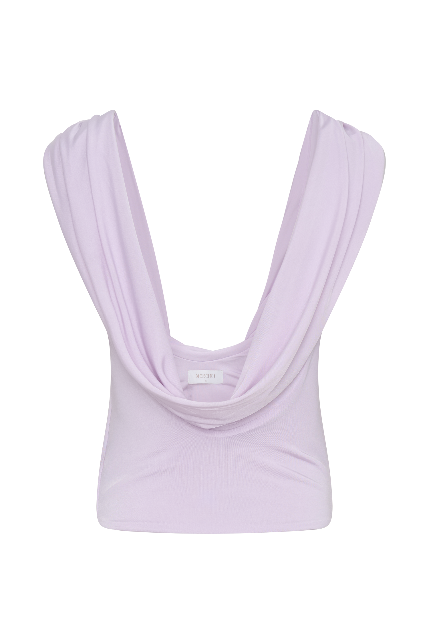 Bridget Slinky Cowl Back Top - Dusty Lilac - Image 8