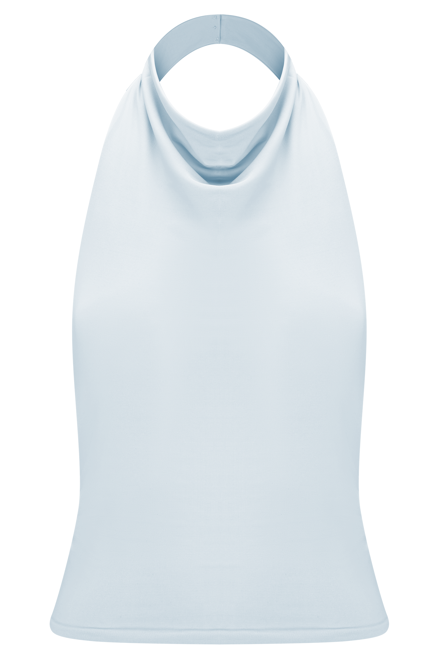 Calandra Slinky Halter Top With Hardware - Pale Blue - Image 8