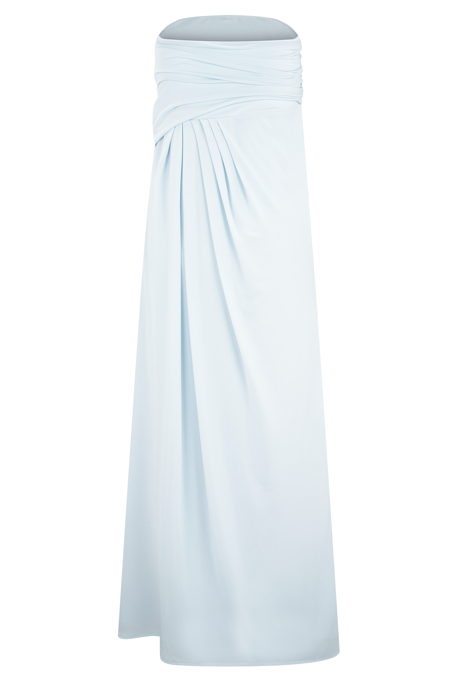Calandra Slinky Maxi Skirt - Pale Blue - Image 6
