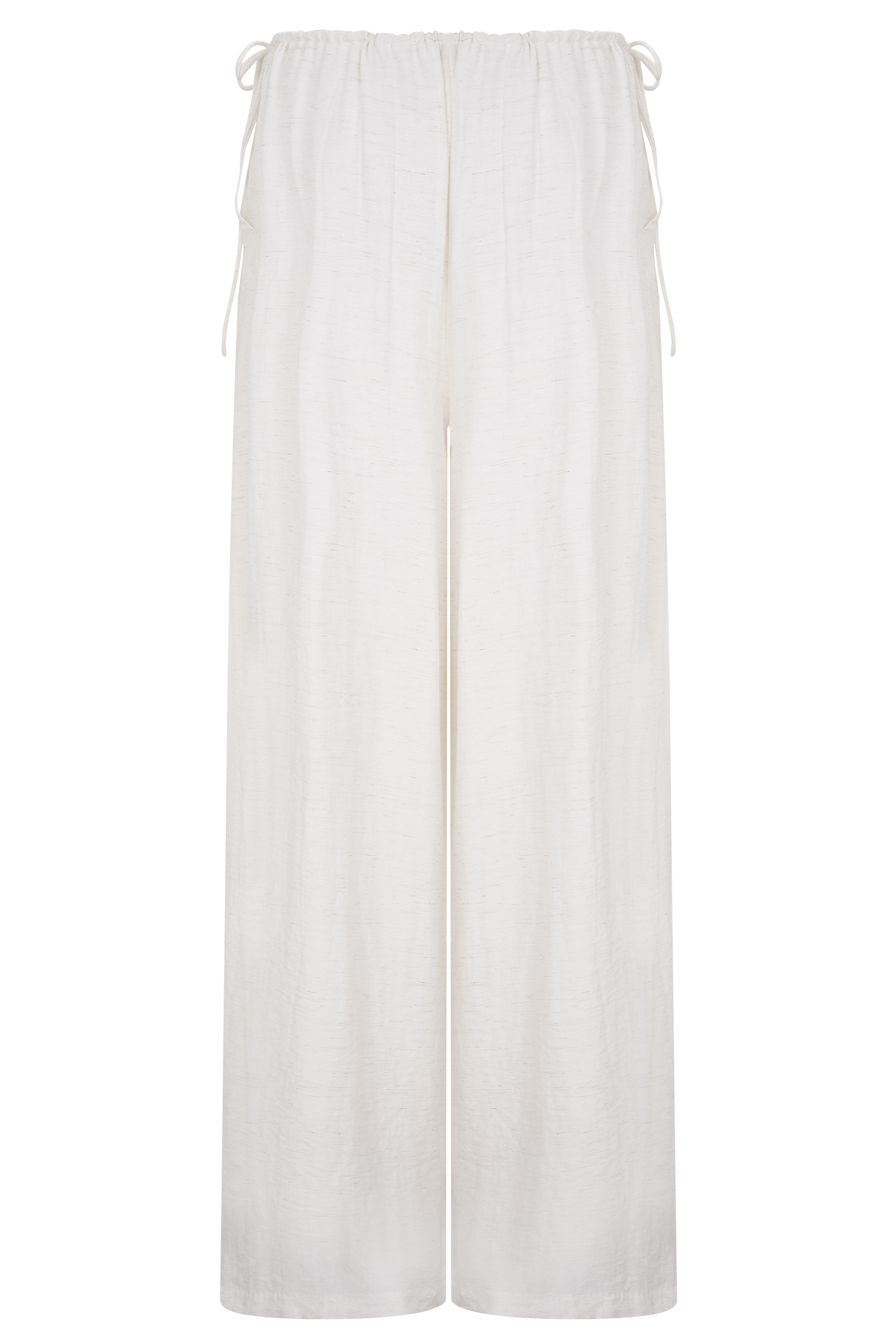 Callum Drawstring Straight Leg Pants - White - Image 8