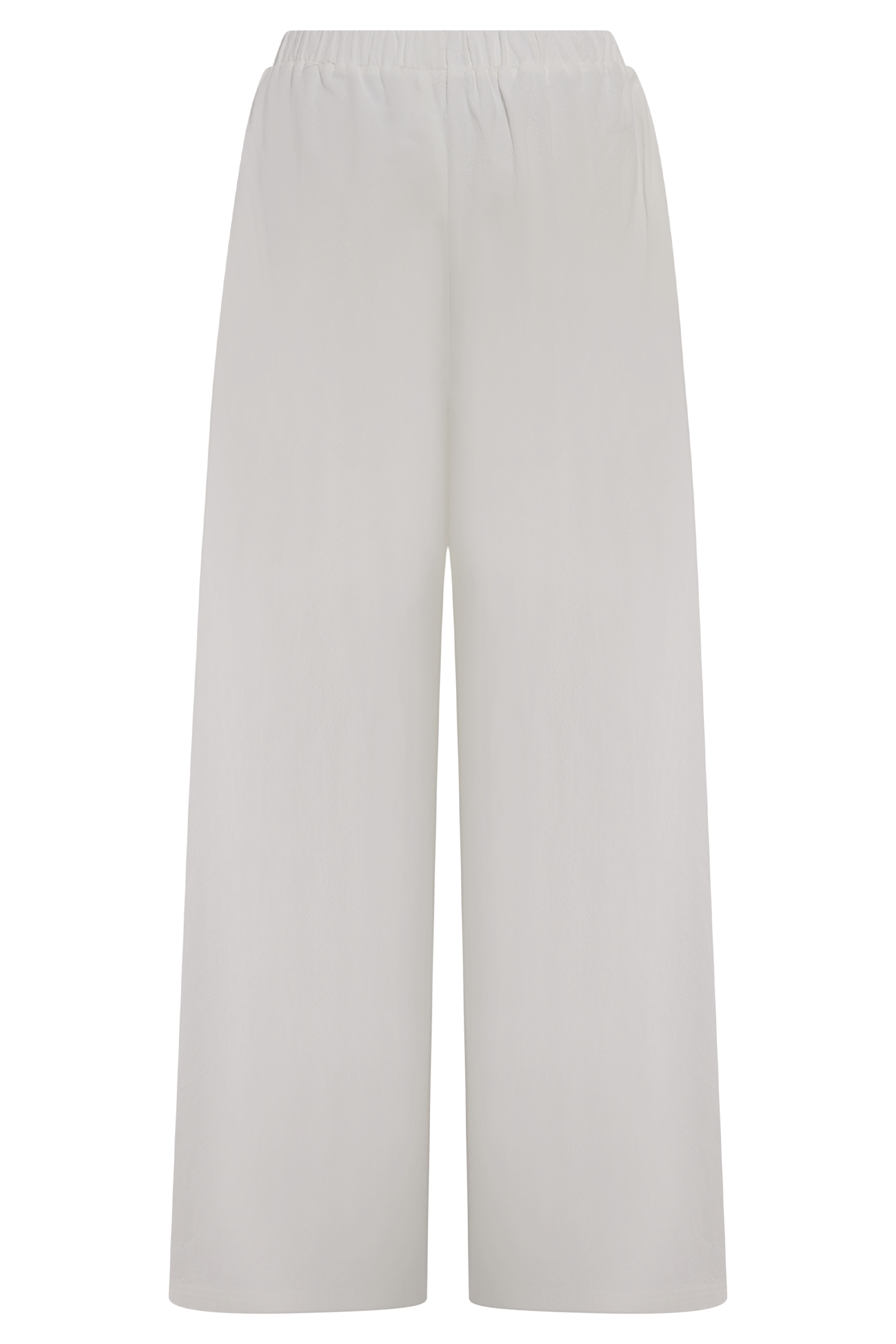 Campbell Cotton Wide Leg Pants - White - Image 8