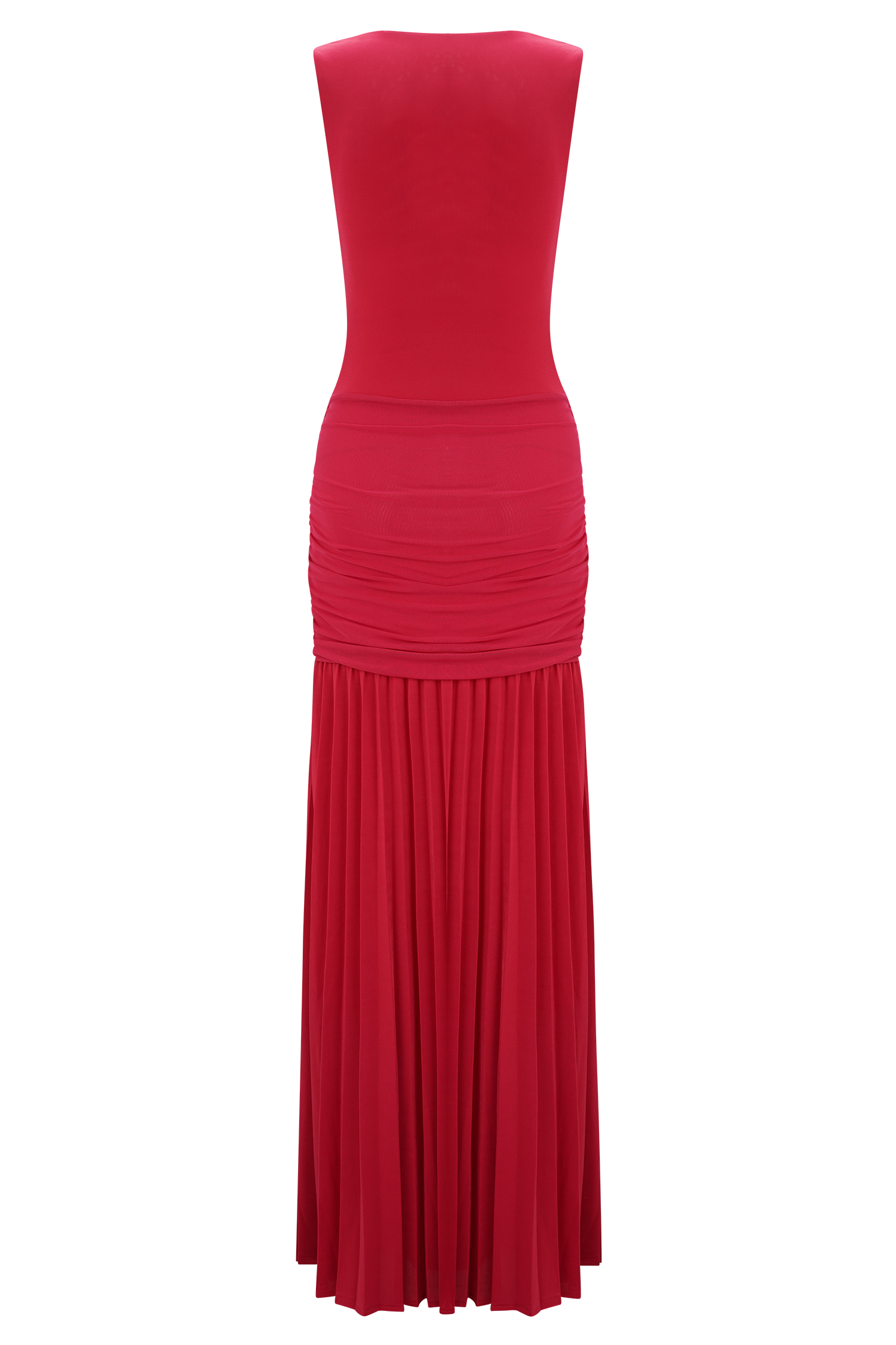 Dania Cowl Neck Slinky Maxi Dress - Fuchsia Pink - Image 9