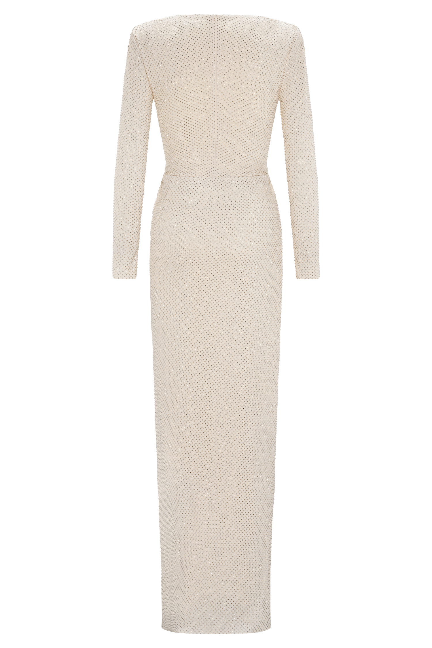 Deanna Long Sleeve Diamante Maxi Dress - Gold - Image 11