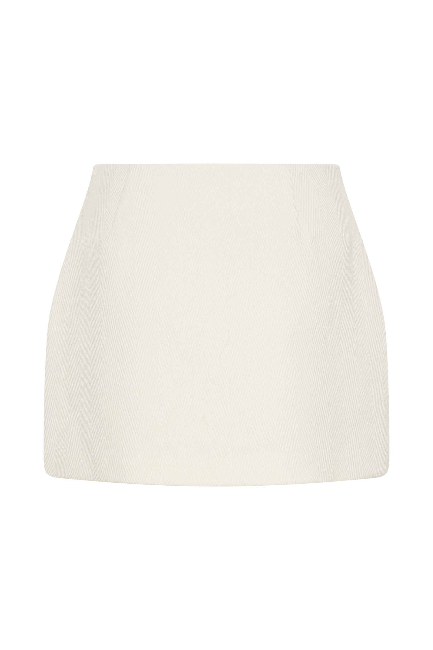Elara Suiting Mini Skirt - Ivory - Image 11