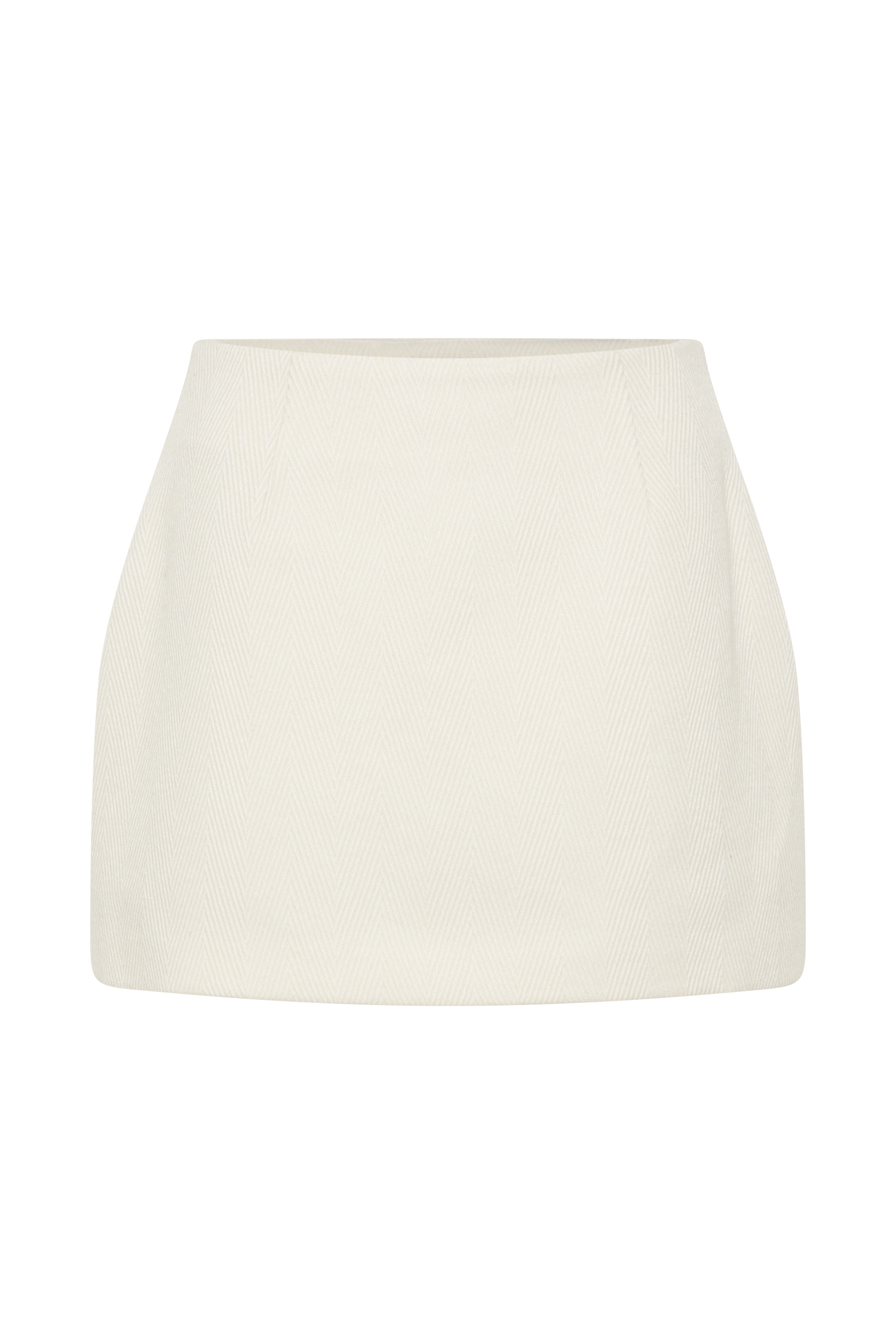Elara Suiting Mini Skirt - Ivory - Image 12