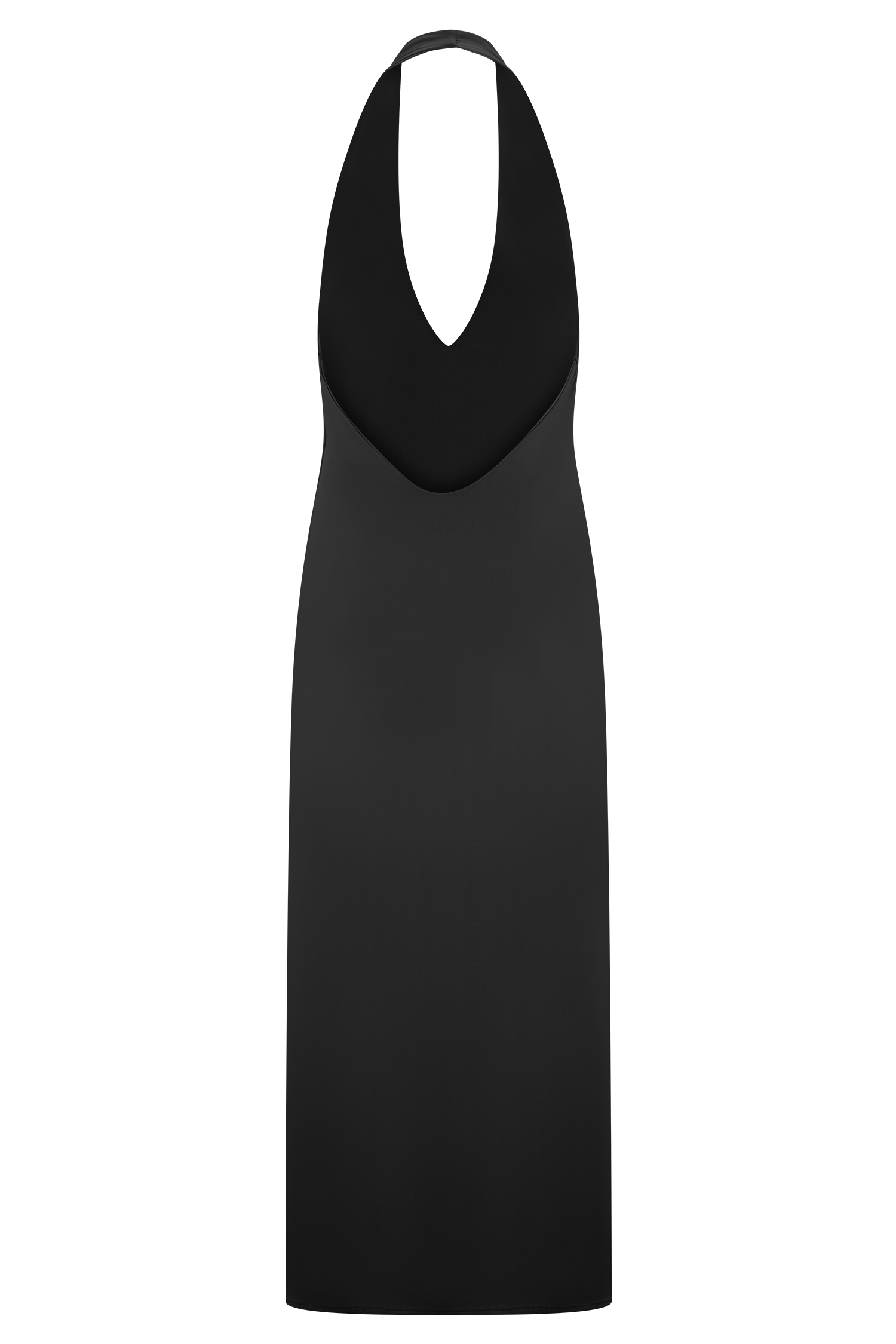 Genie Slinky Halter Midi Dress - Black - Image 6