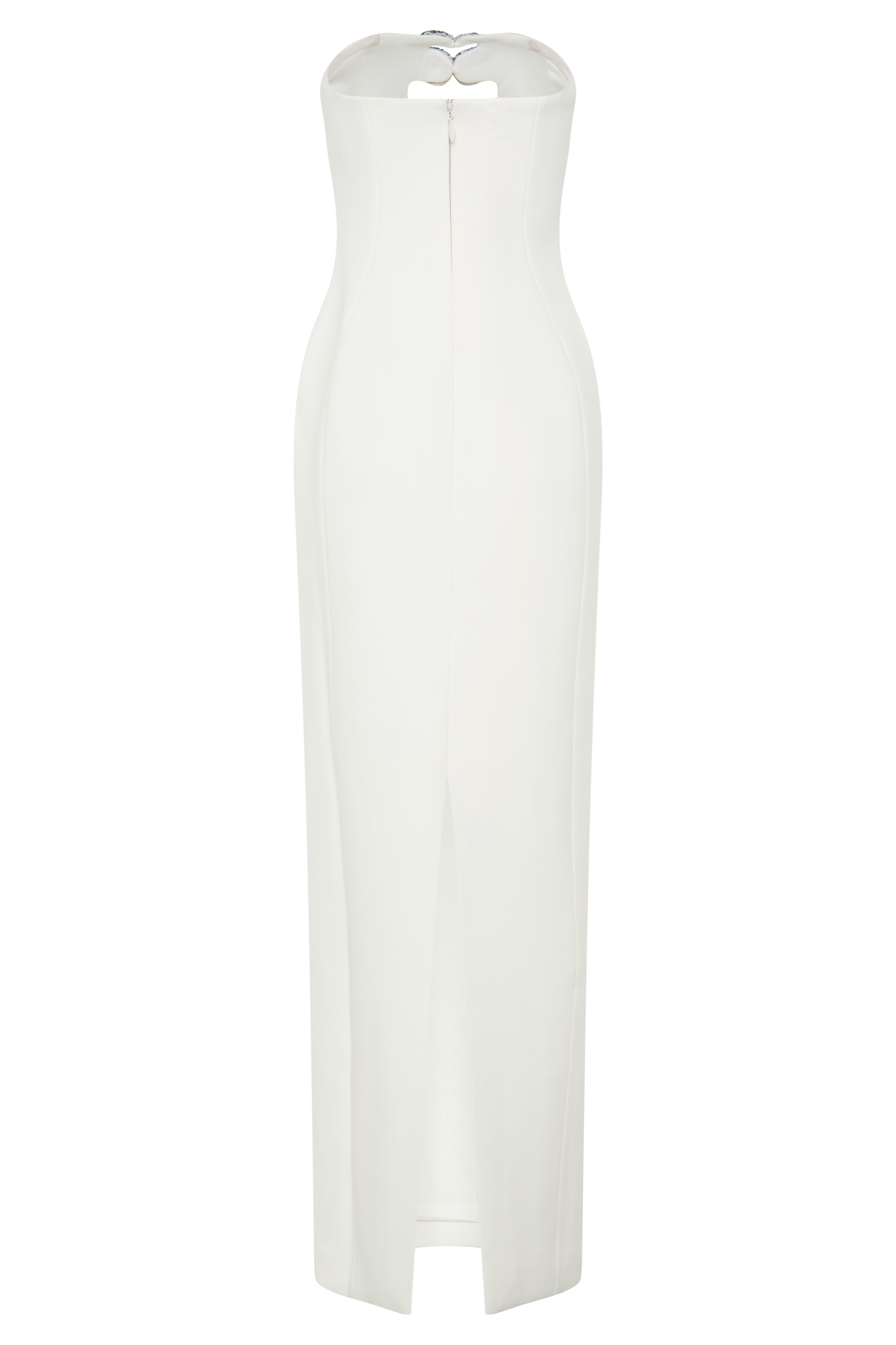 Hilda Embellished Strapless Maxi Dress - White - Image 8