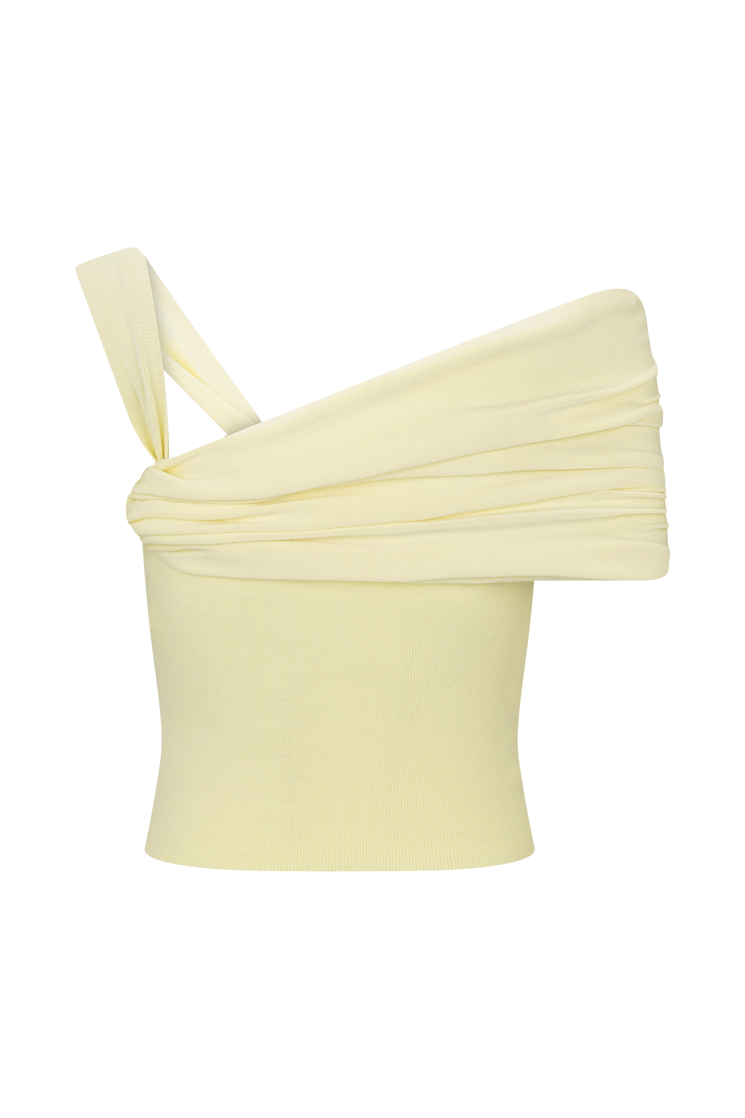 Irene Gathered Knit Top - Lemon - Image 6