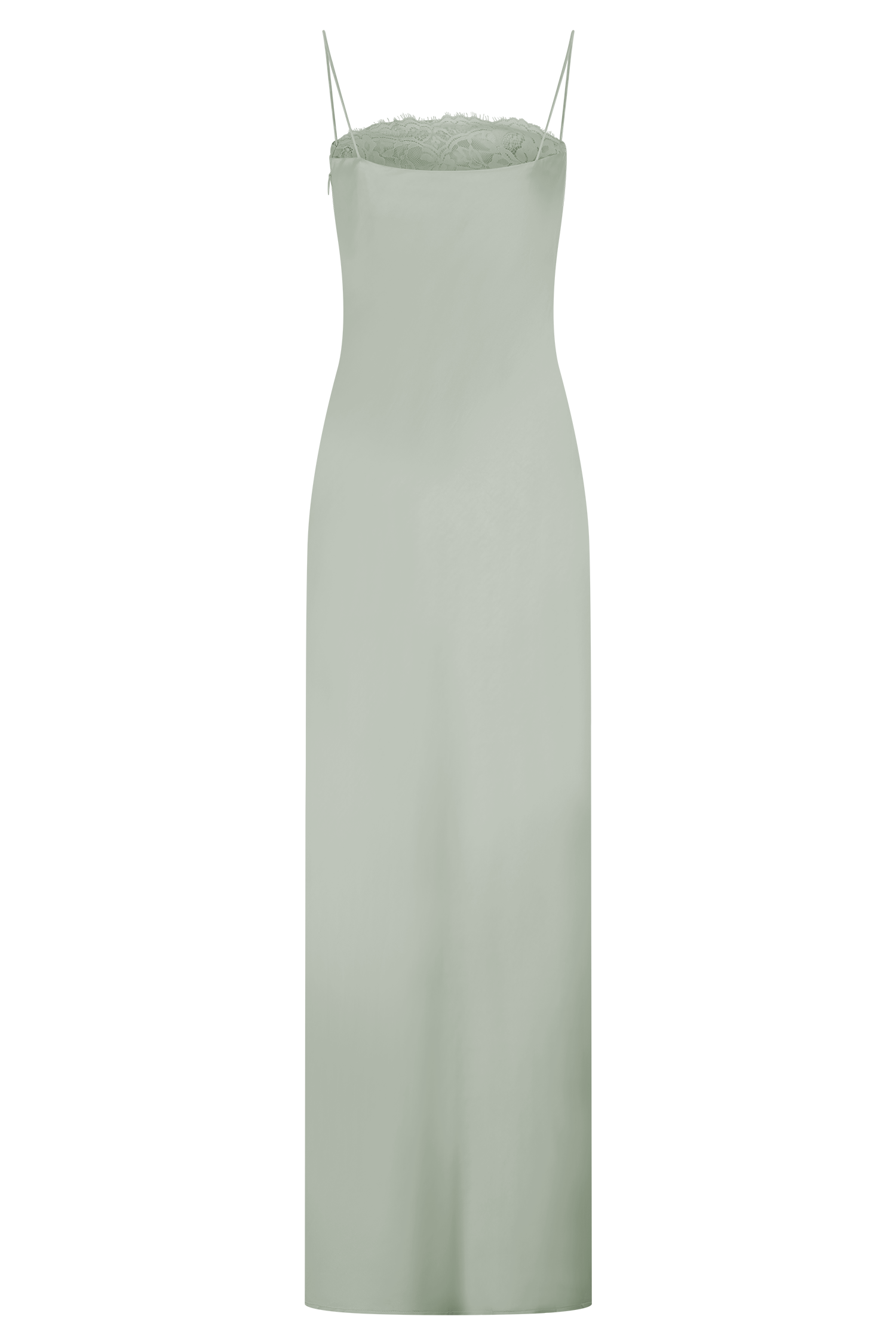Isadora Lace & Satin Maxi Dress - Sage - Image 8