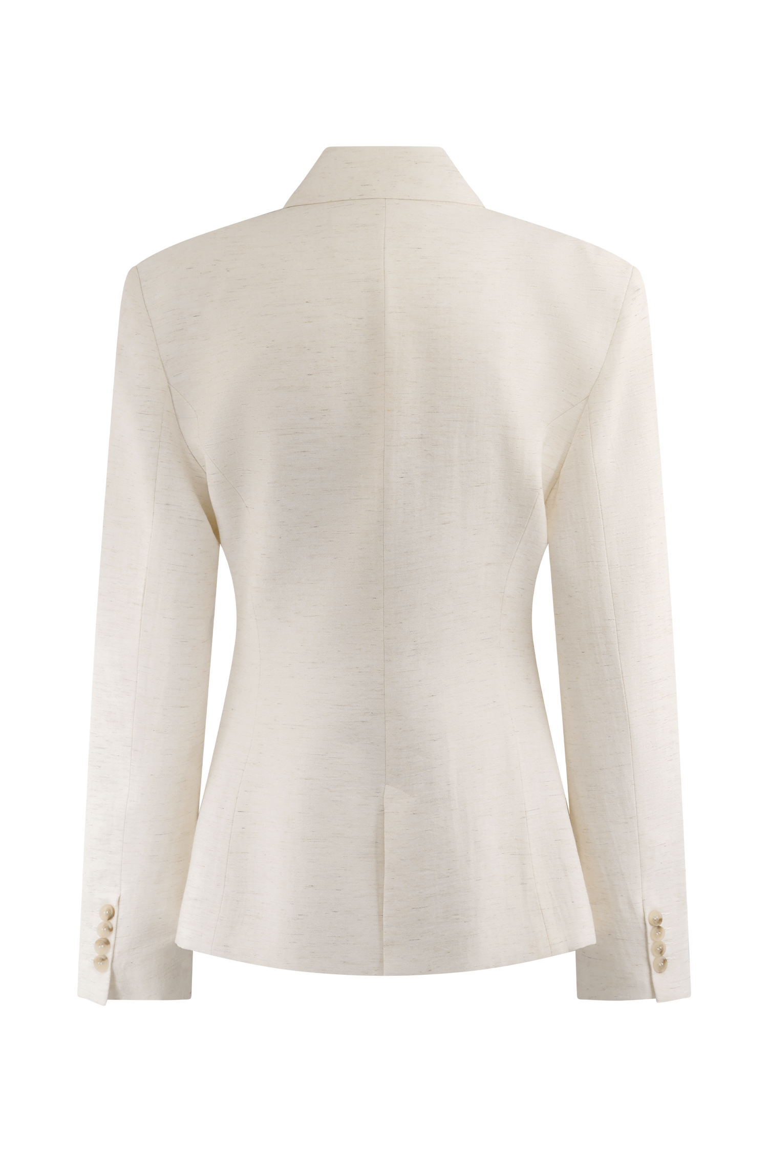 Jameson Cinched Linen Blazer - Oat Marle - Image 8
