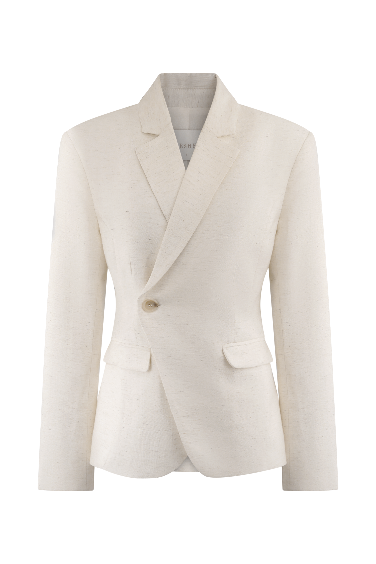Jameson Cinched Linen Blazer - Oat Marle - Image 9