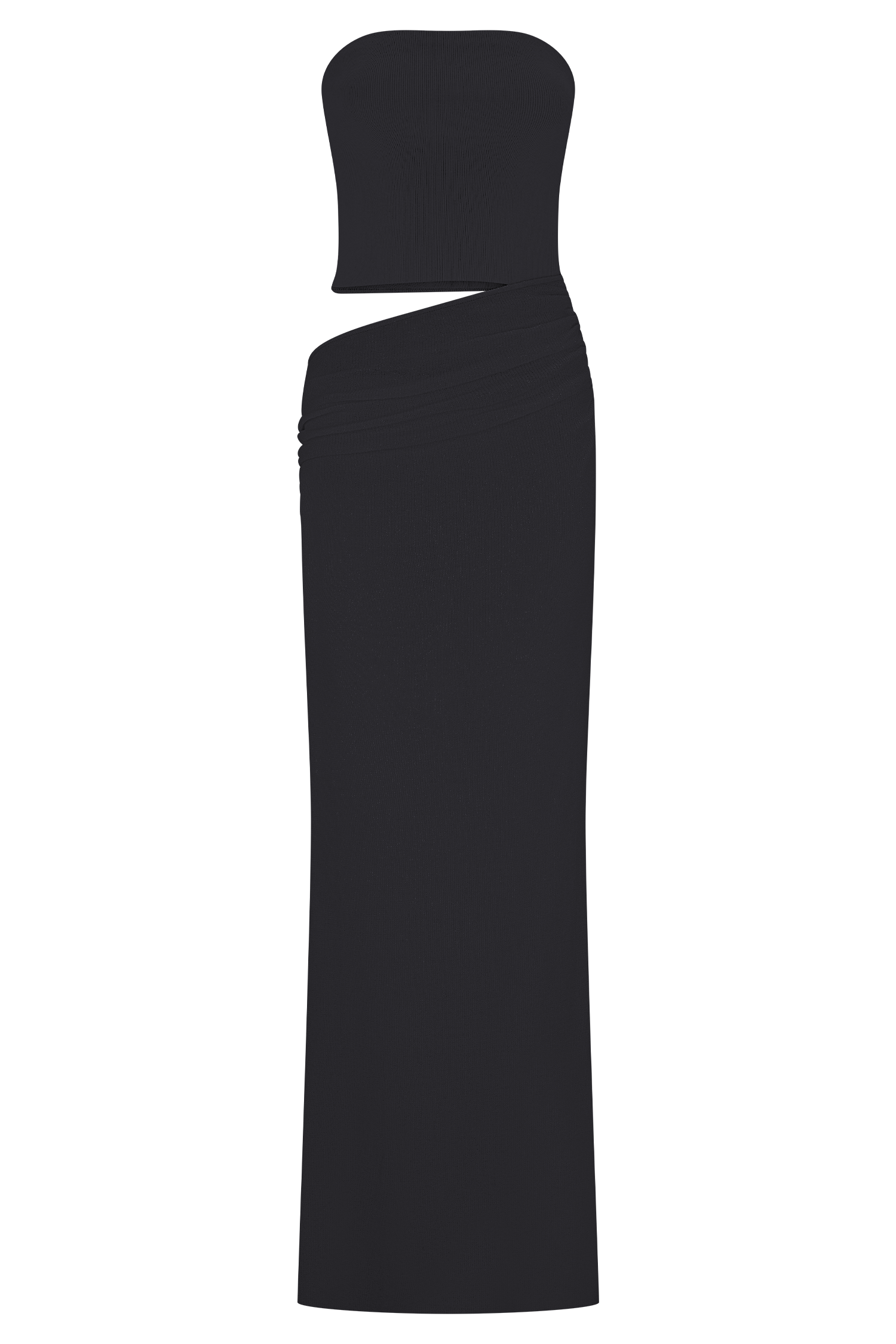 Jasiel Strapless Knit Maxi Dress - Black - Image 9