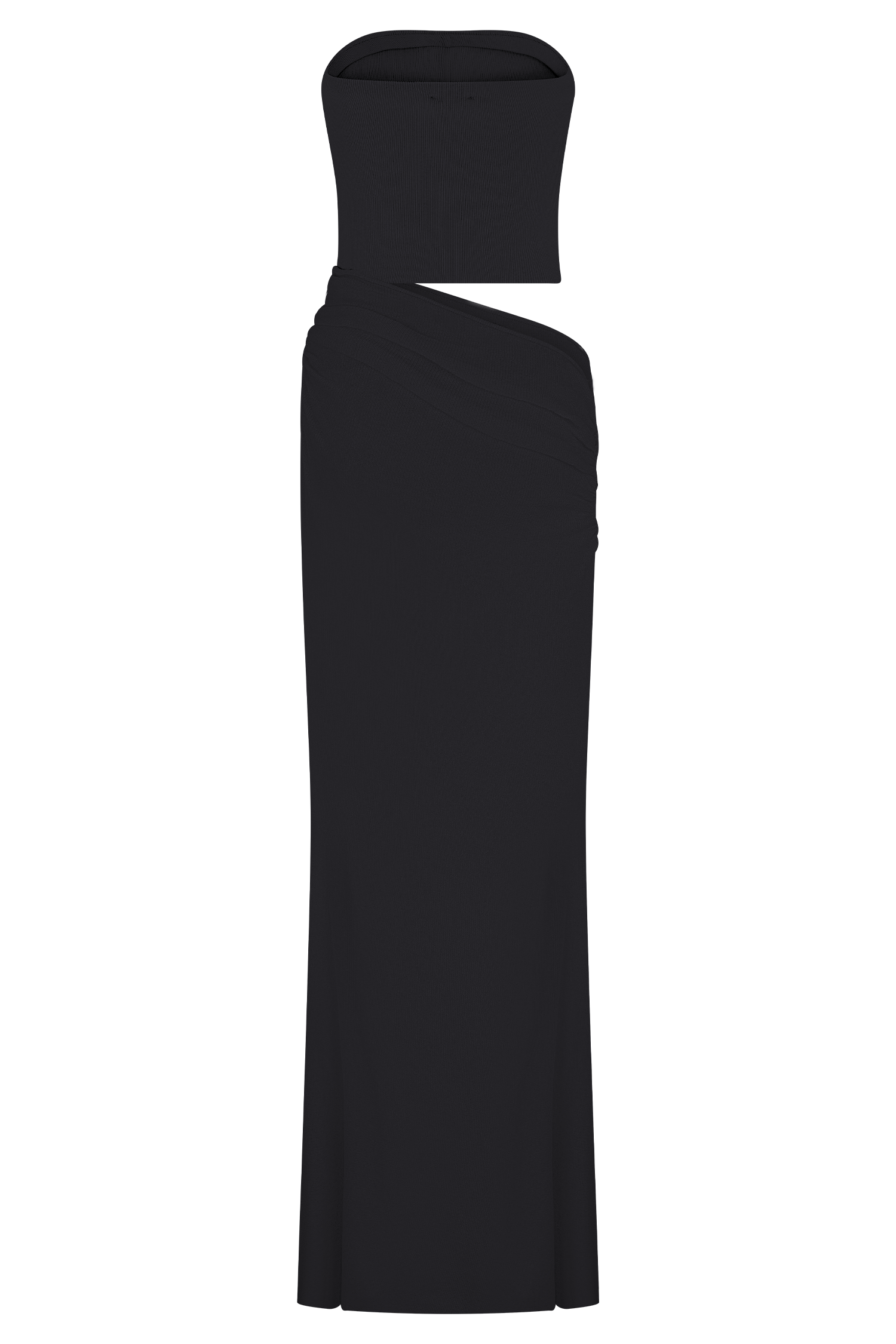 Jasiel Strapless Knit Maxi Dress - Black - Image 8