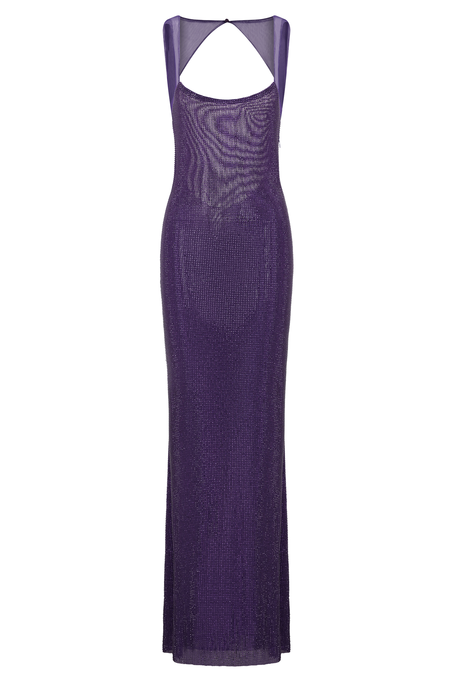 Jasmyn Hot Fix Maxi Dress With Mesh Back - Purple - Image 8