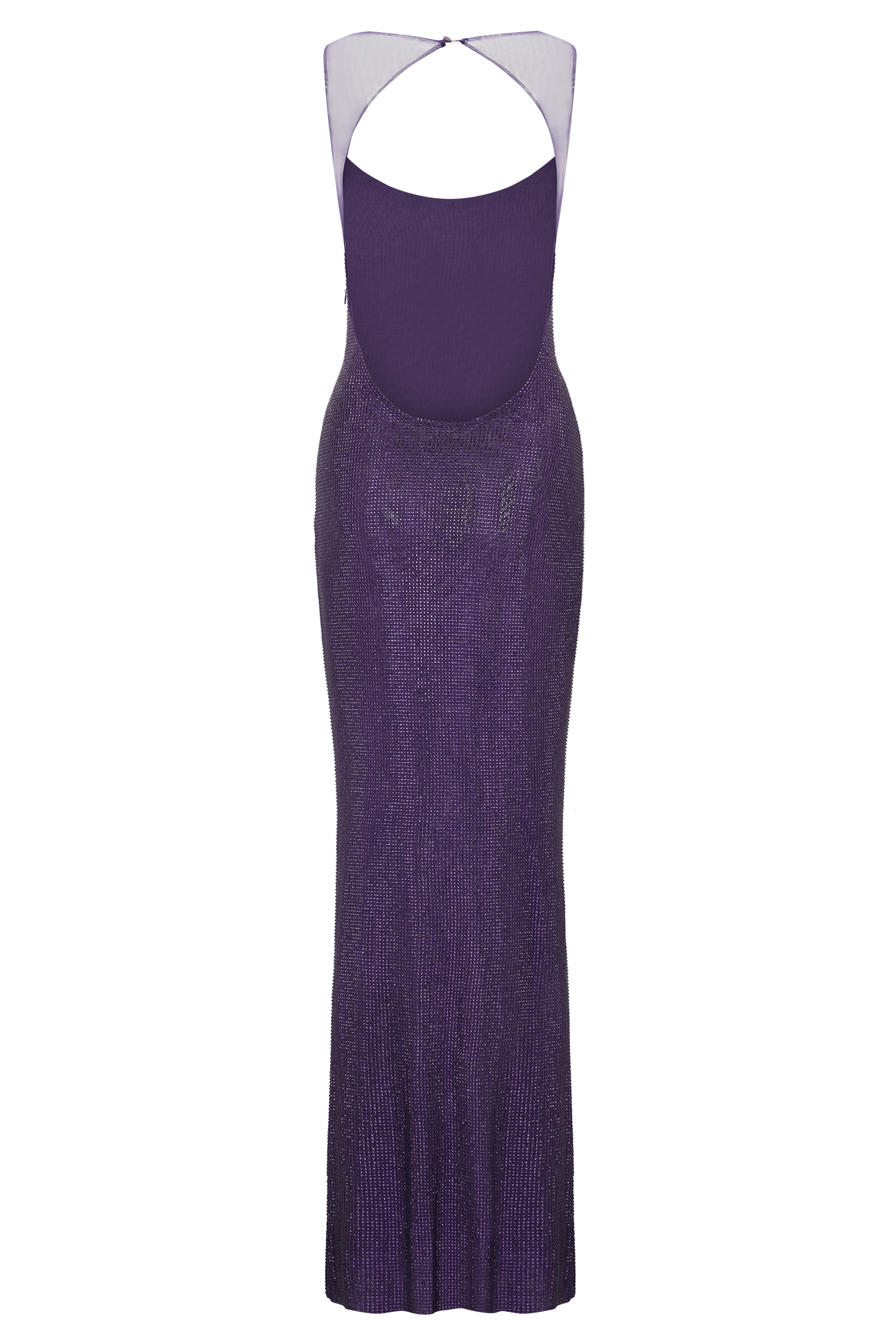 Jasmyn Hot Fix Maxi Dress With Mesh Back - Purple - Image 7