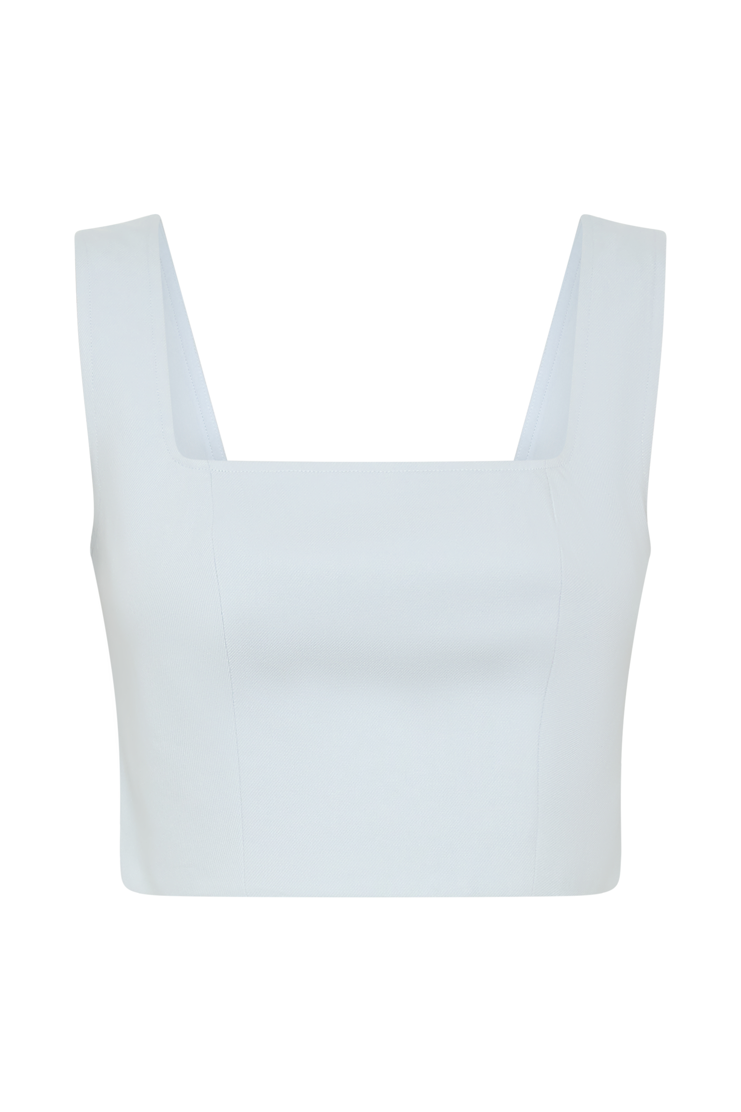 Josephine Crop Top With Open Back - Ice Blue - Image 9