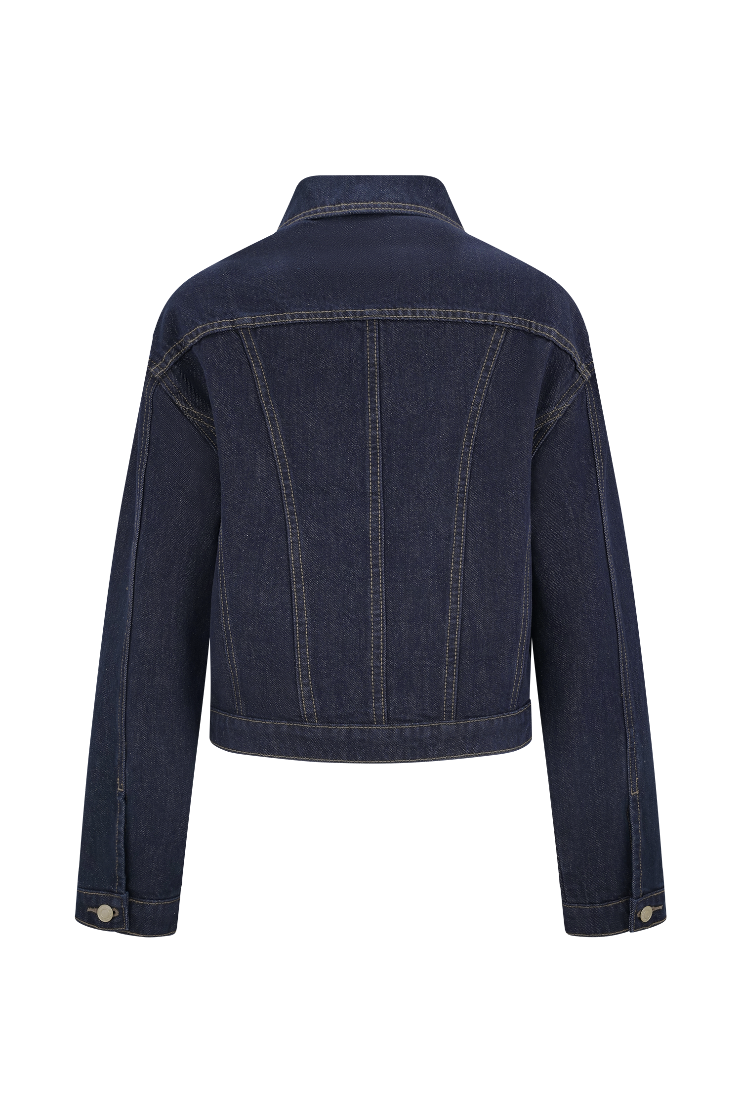 Kirra Cinched Denim Jacket - Washed Indigo Blue - Image 10