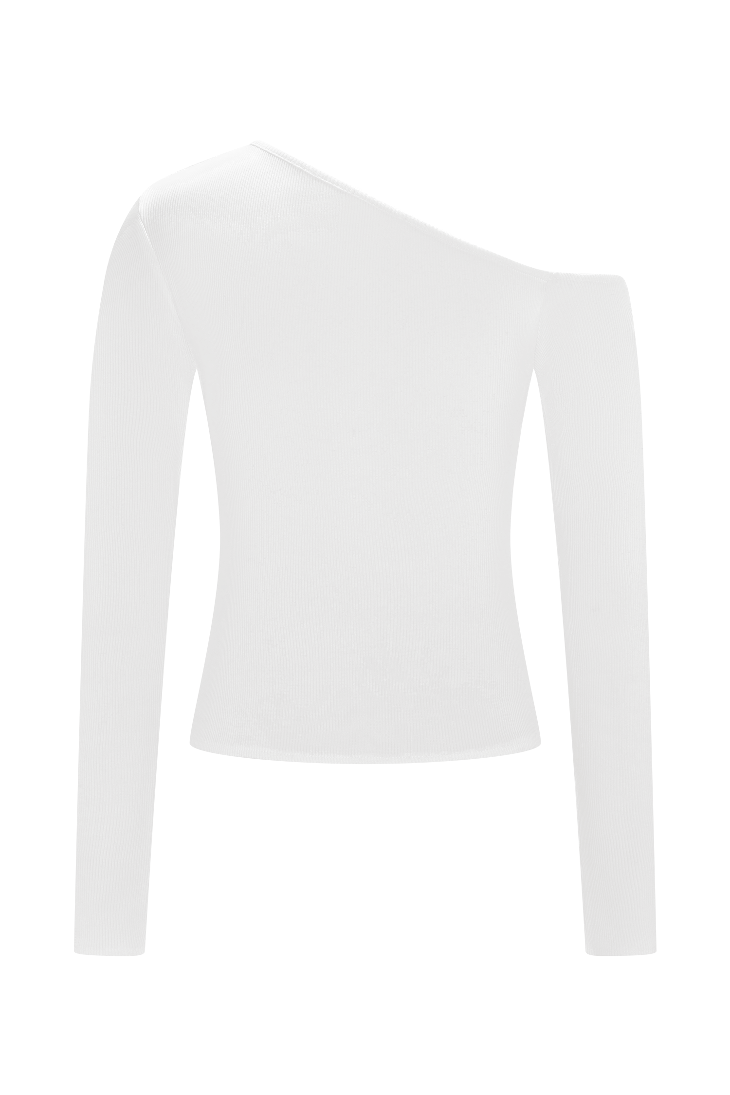 Maelle Off Shoulder Long Sleeve Top - Ivory - Image 9