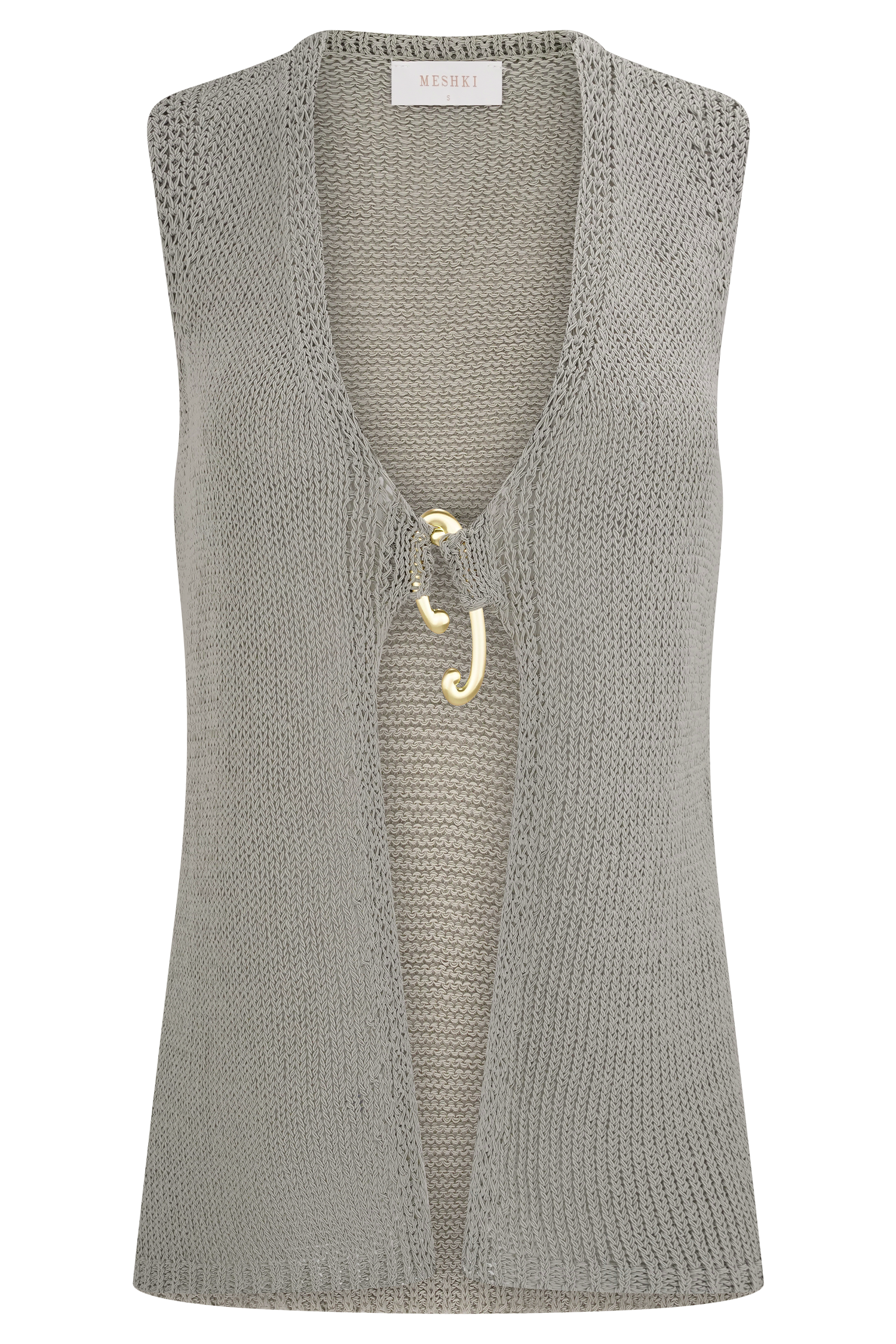 Malani Knit Top With Hardware - Sage - Image 9