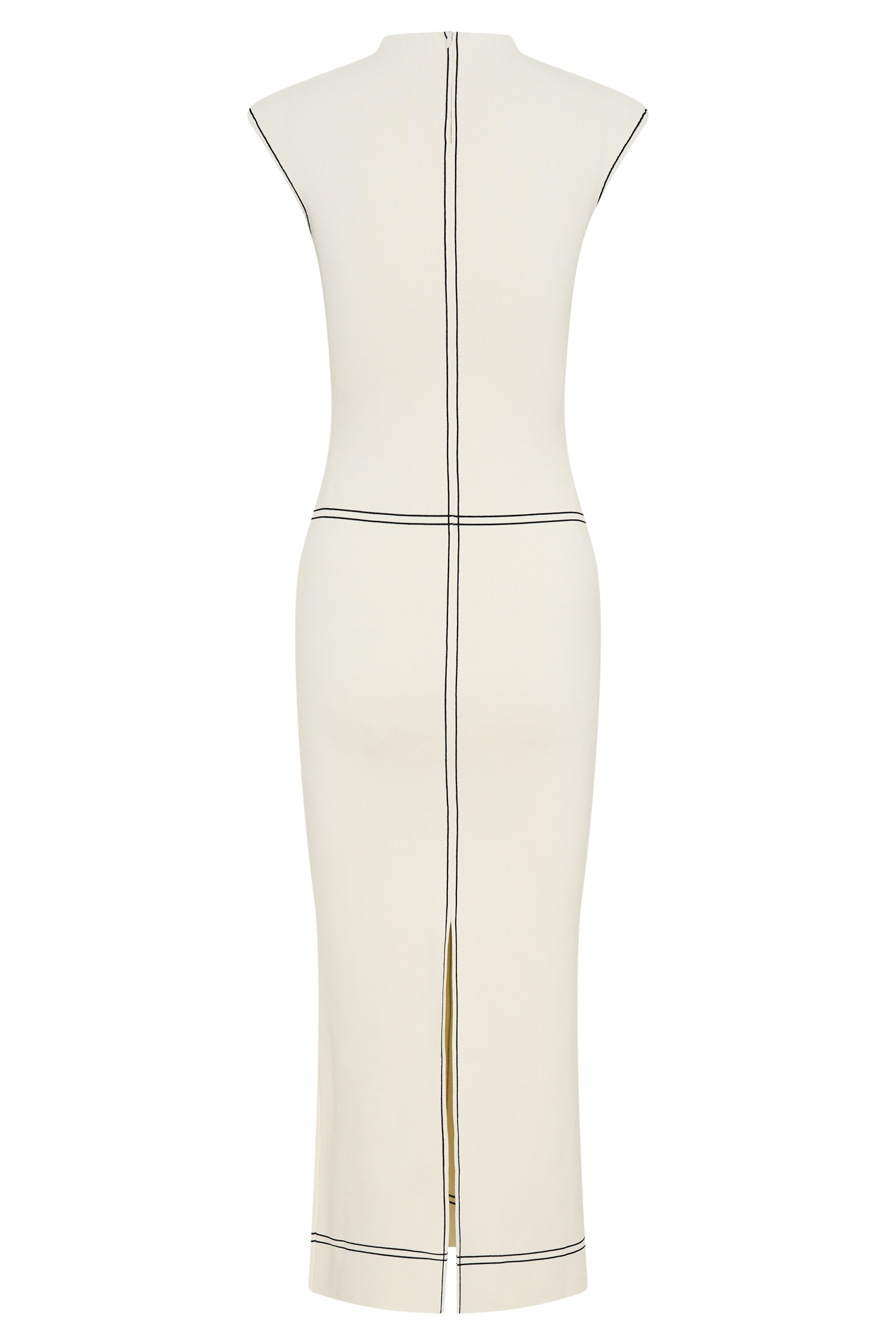 Malone Bandage Knit Midi Dress - Ivory - Image 10