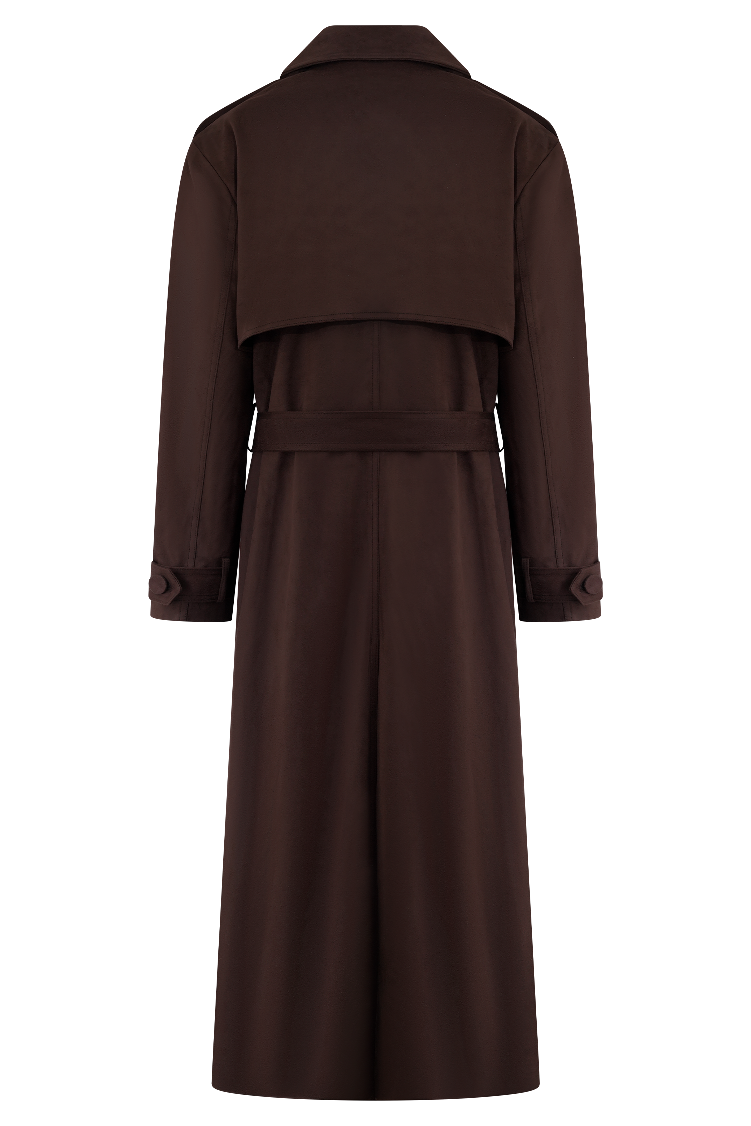 Marc Faux Suede Coat - Cocoa Chocolate - Image 11